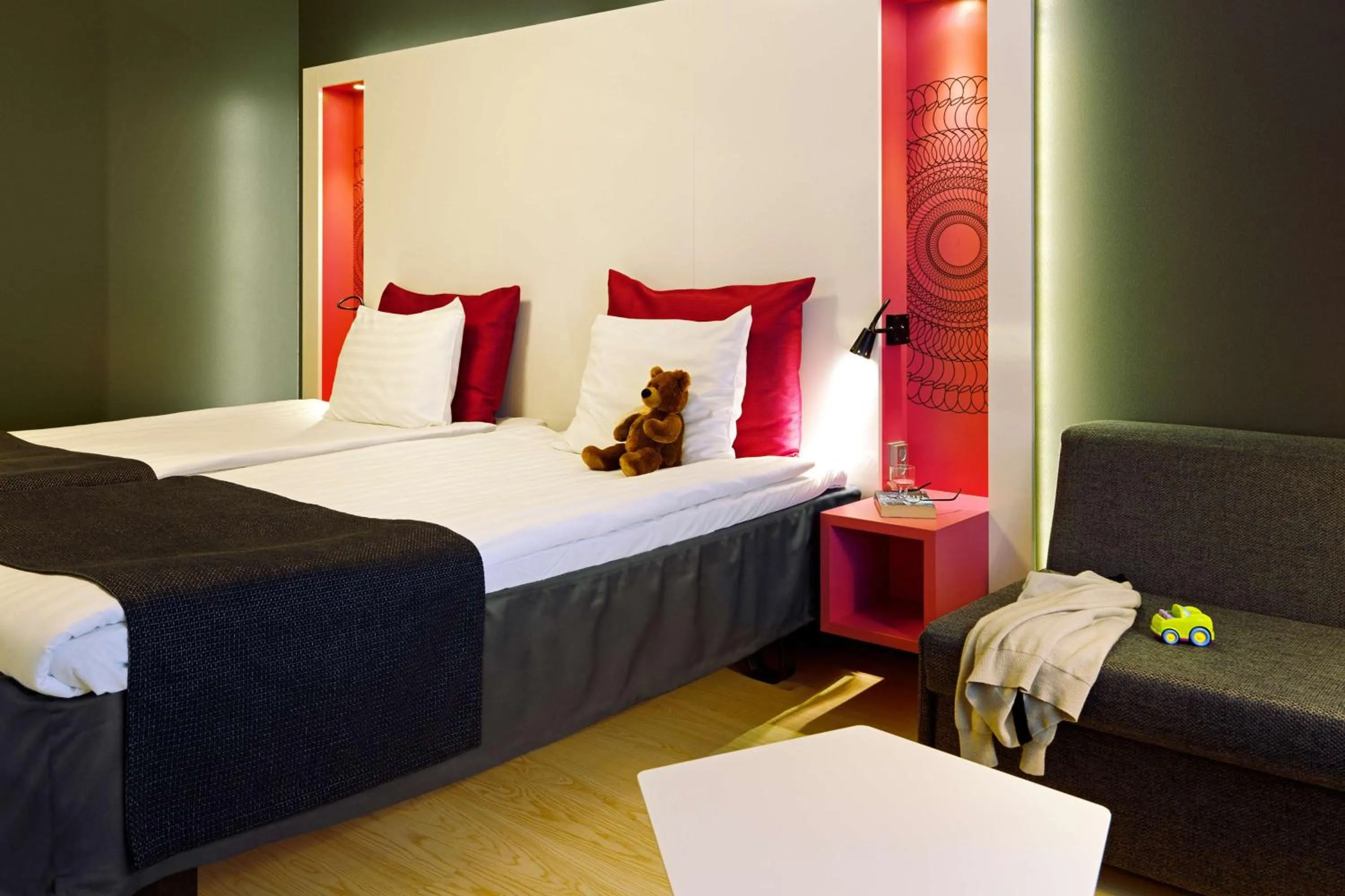 Bedroom, Bed in Scandic Tampere Station