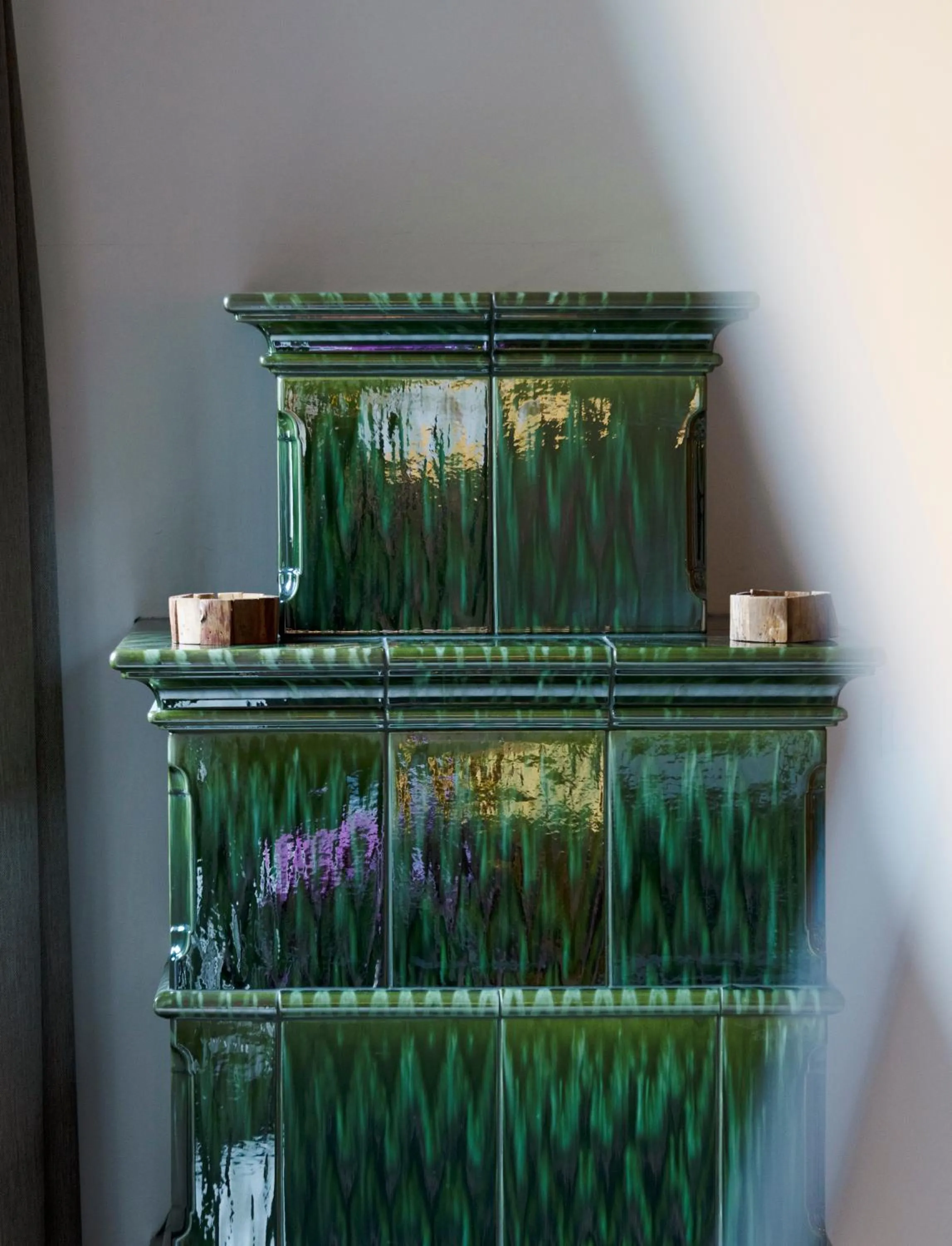 fireplace in Valluga Hotel