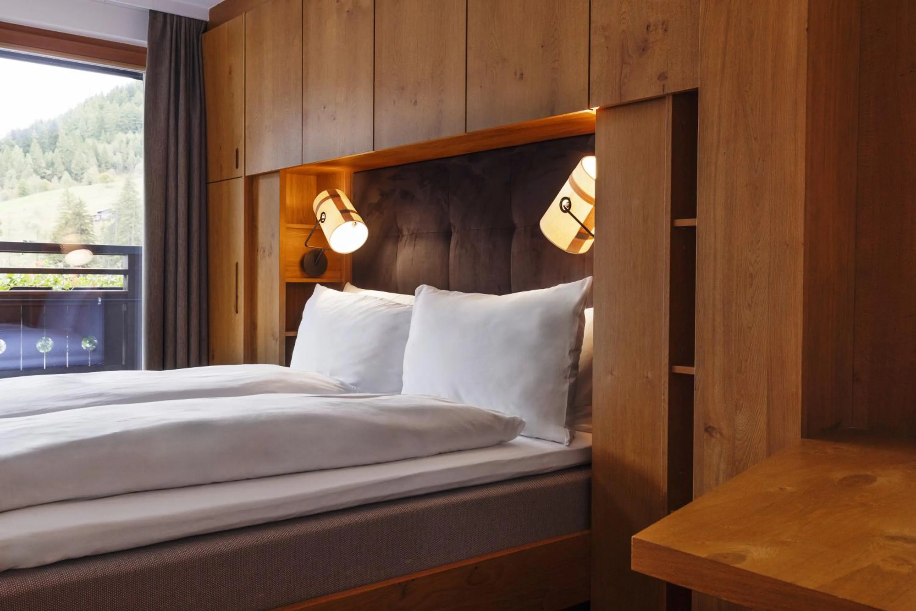 Bed in Valluga Hotel