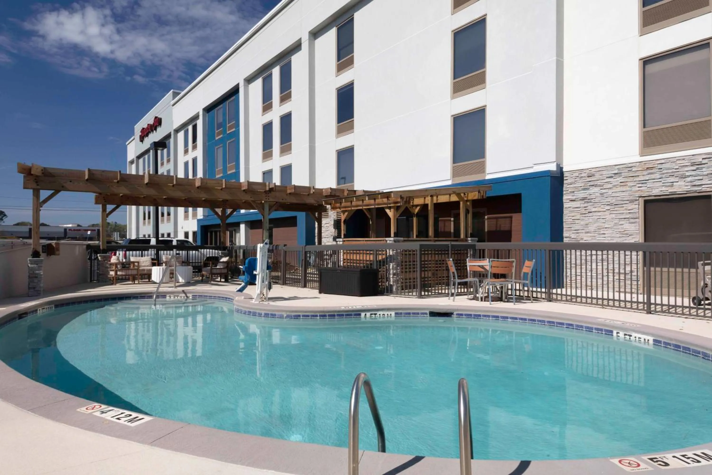 Pool view in Hampton Inn Conyers