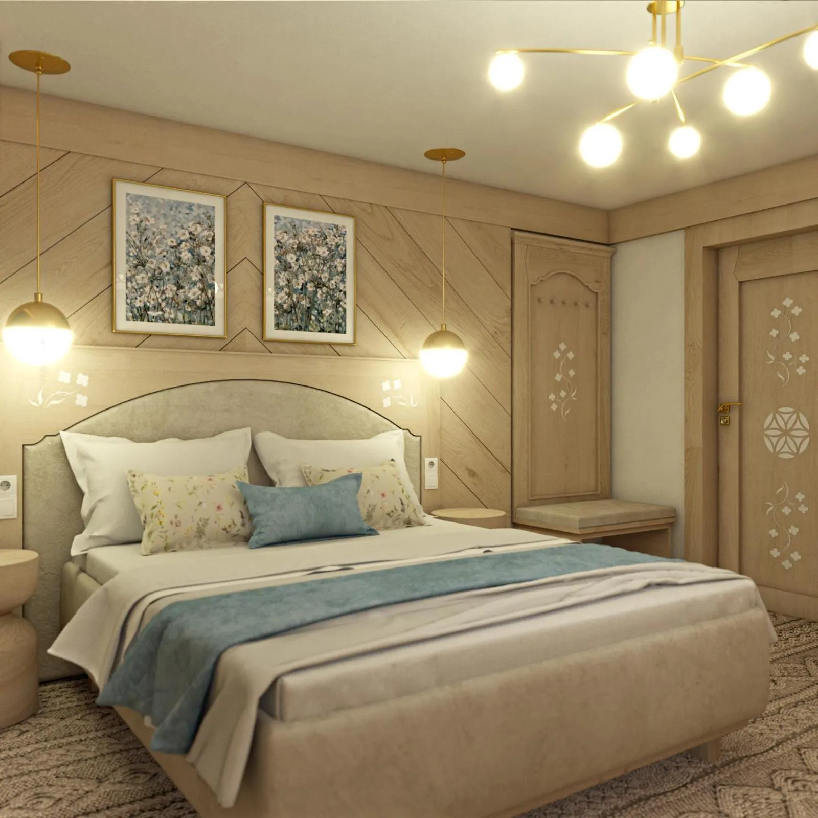 Bed in Paryżanka Basen Spa