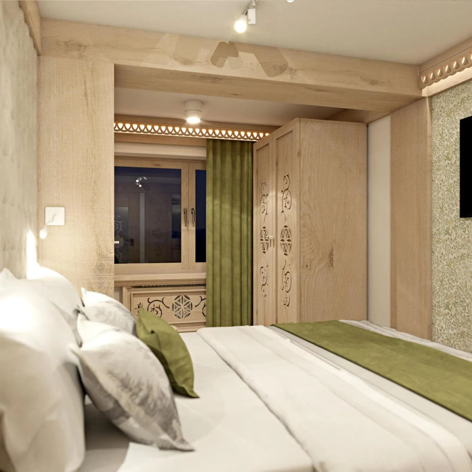 Bed in Paryżanka Basen Spa