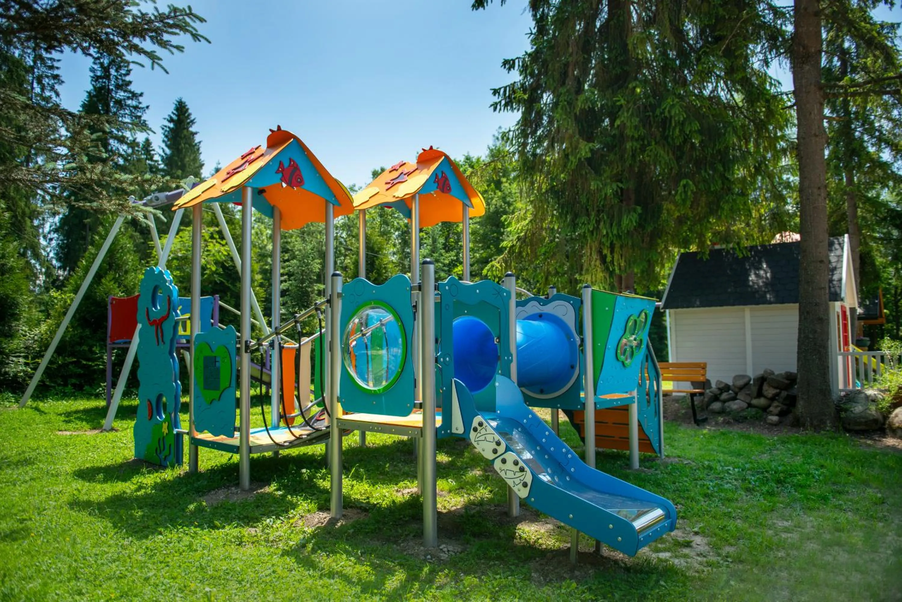 Children play ground in Paryżanka Basen Spa