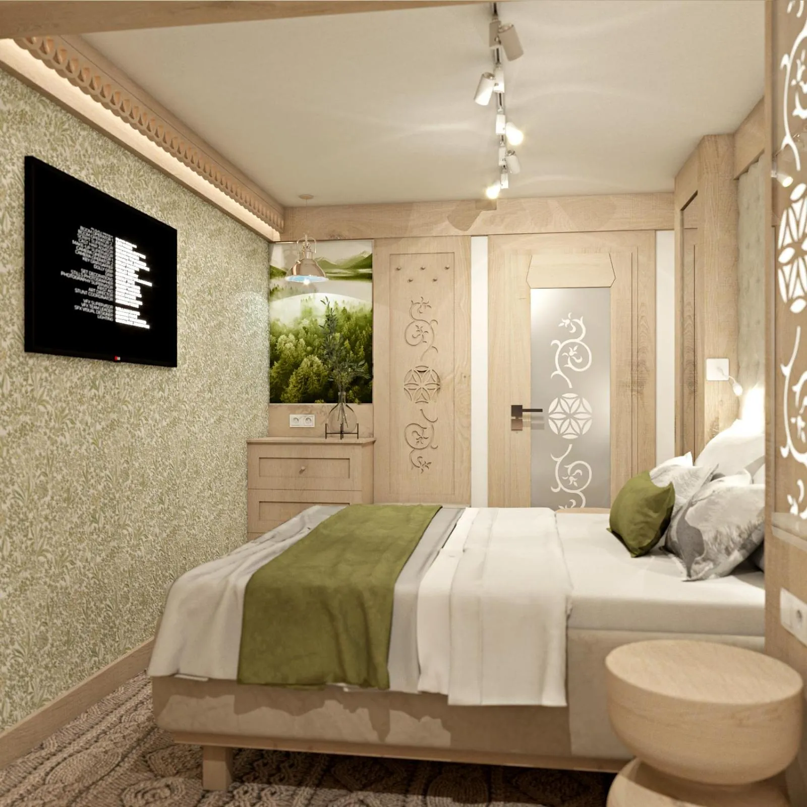 Bed in Paryżanka Basen Spa
