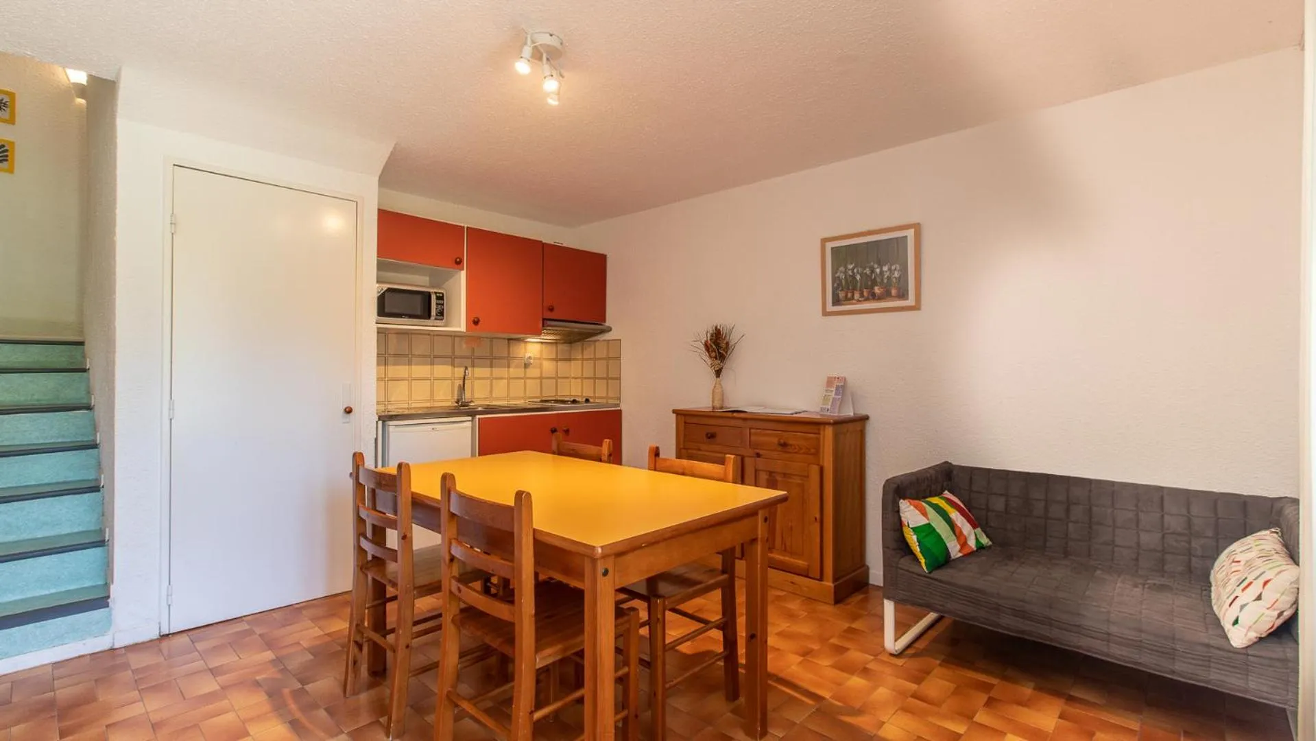 Kitchen or kitchenette in Vacancéole - Résidence Les Gorges Rouges