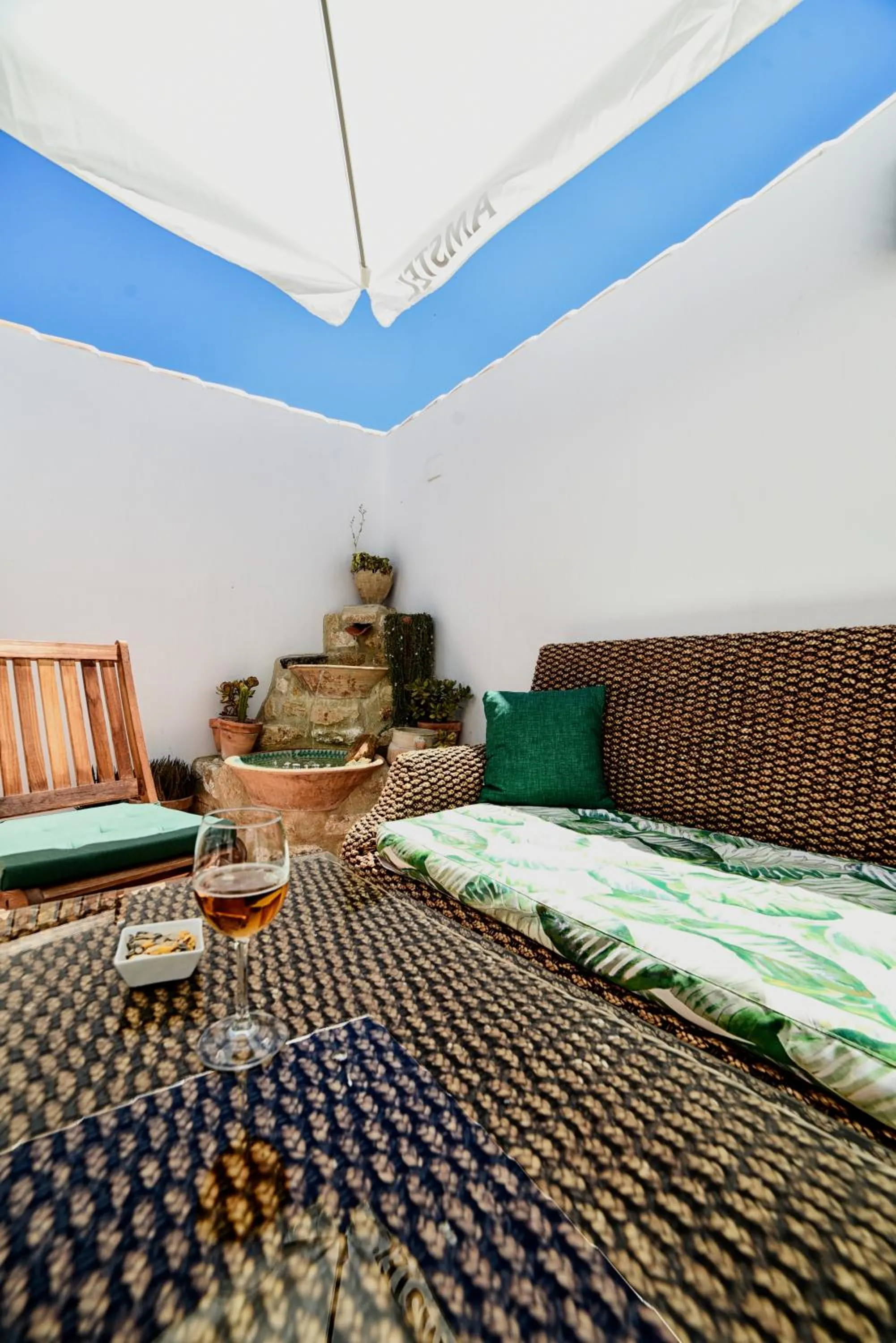 Patio, Bed in Casa Las Tinajas