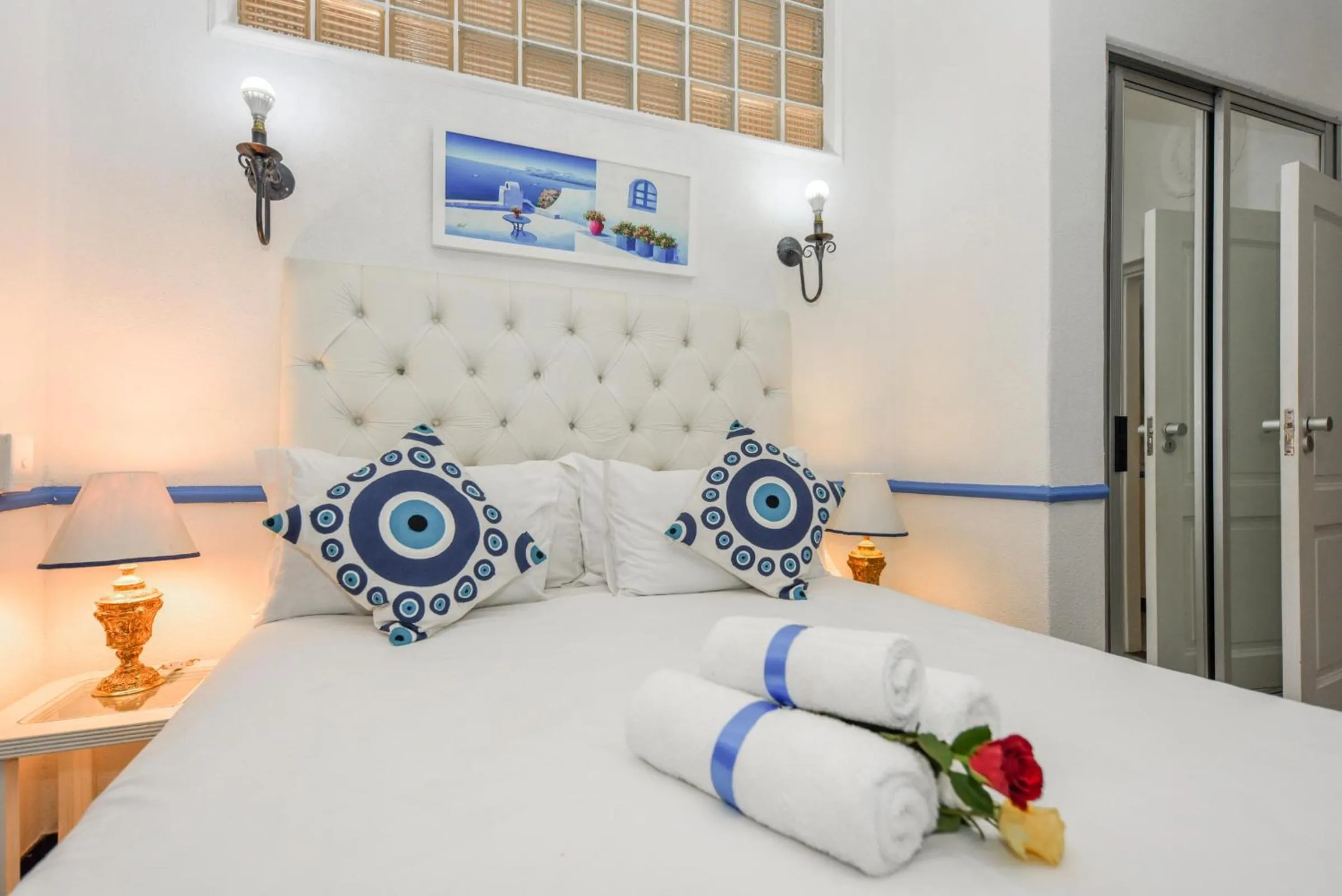 Bedroom, Bed in Villa Simonne