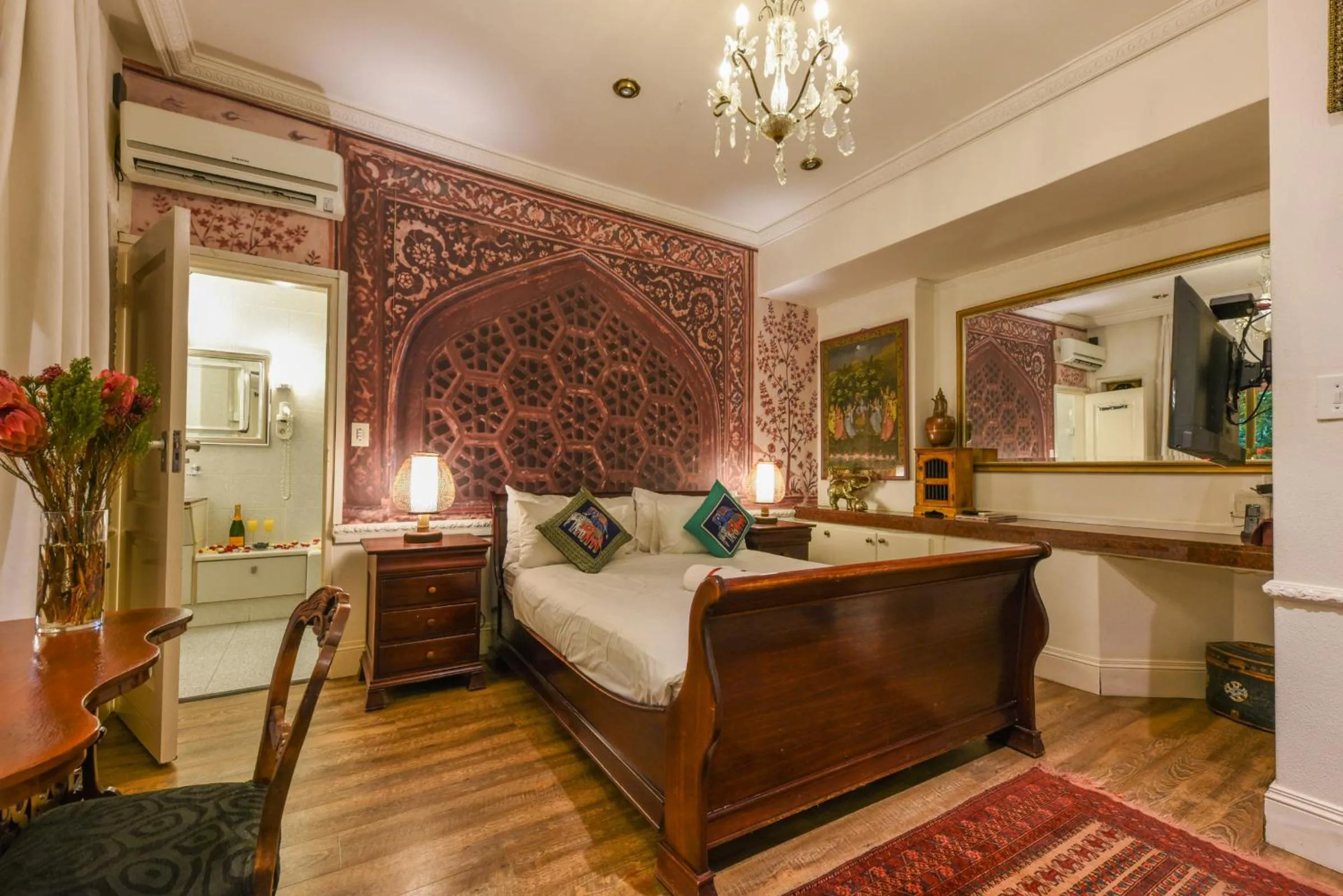 Bed in Villa Simonne