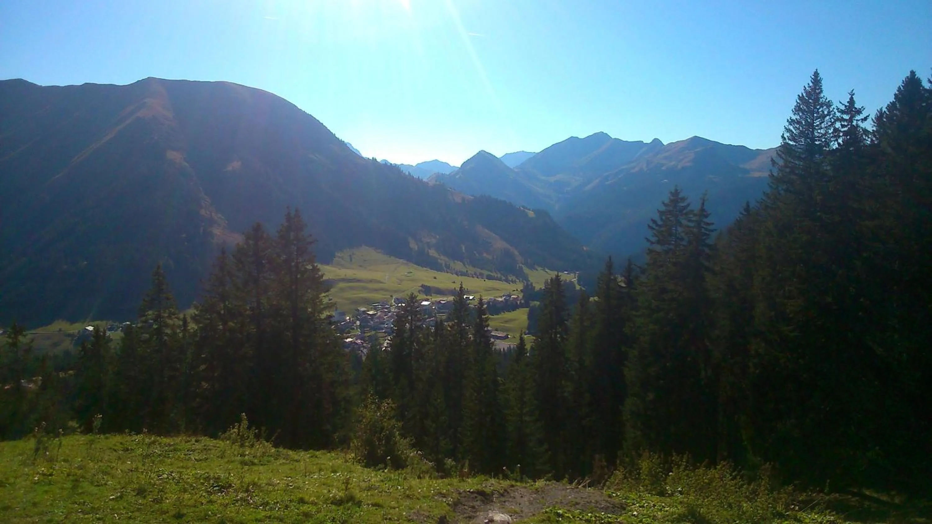 Natural landscape in Gästehaus Bergland