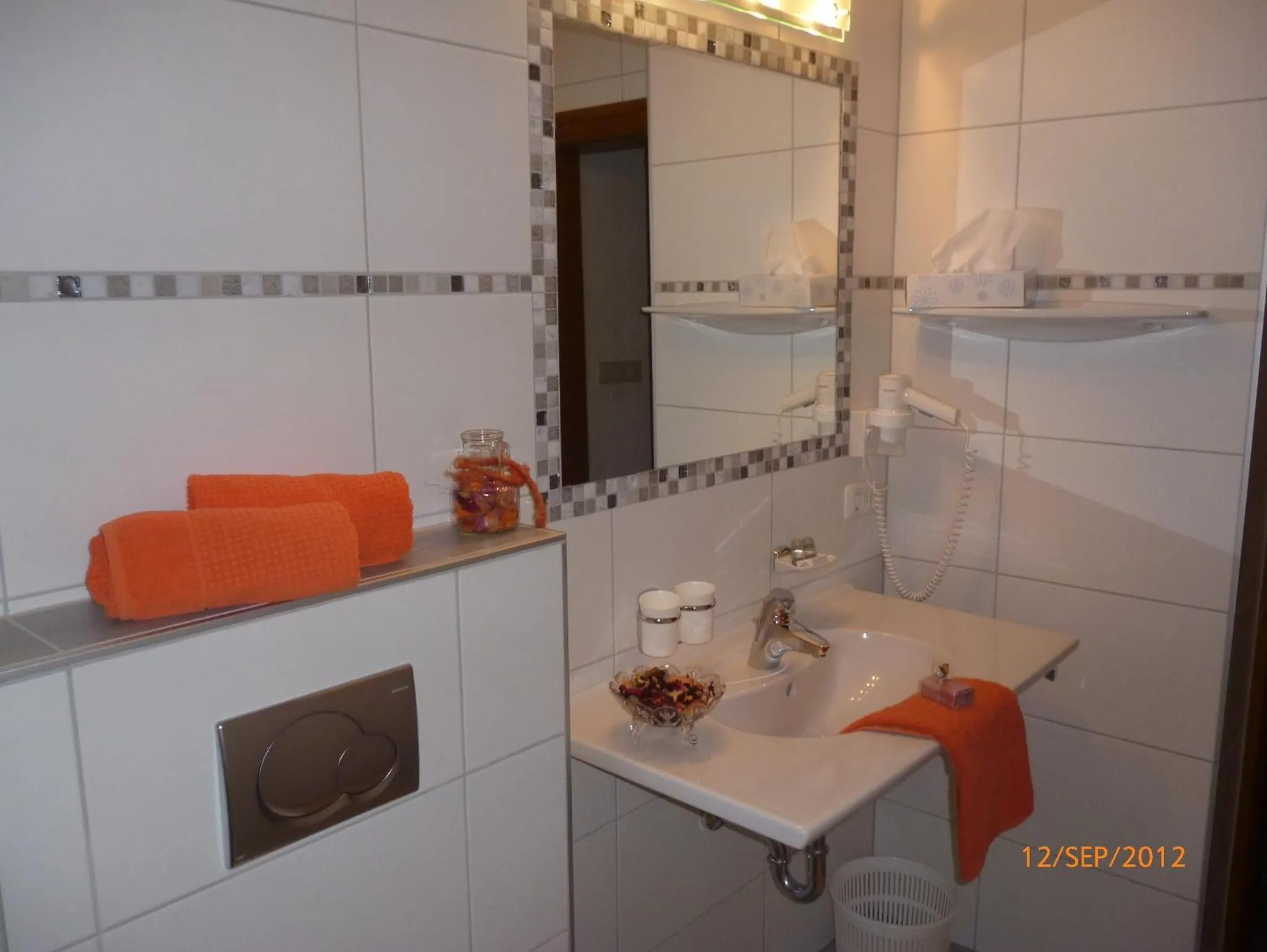 Bathroom in Gästehaus Bergland