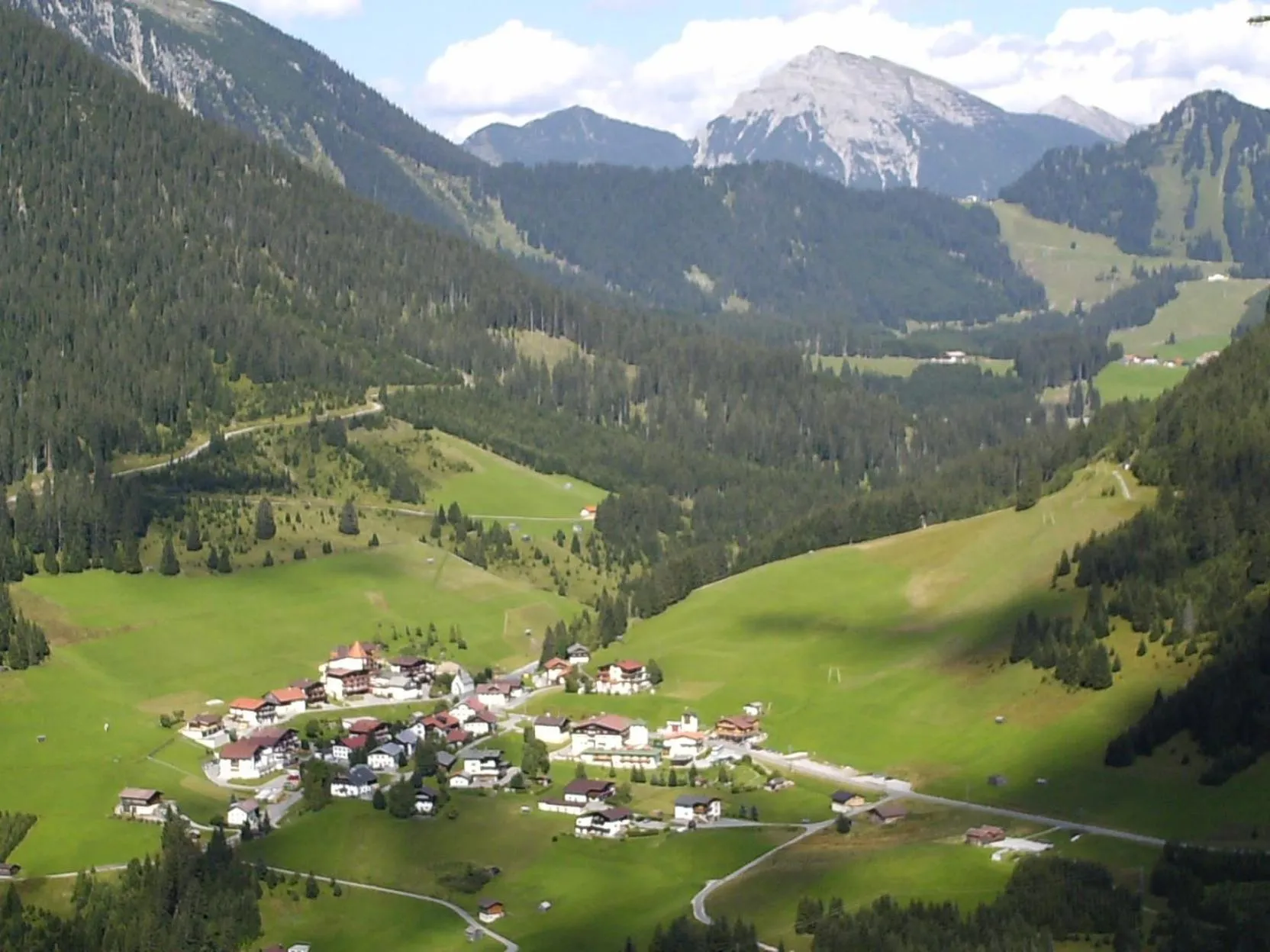 Natural landscape in Gästehaus Bergland