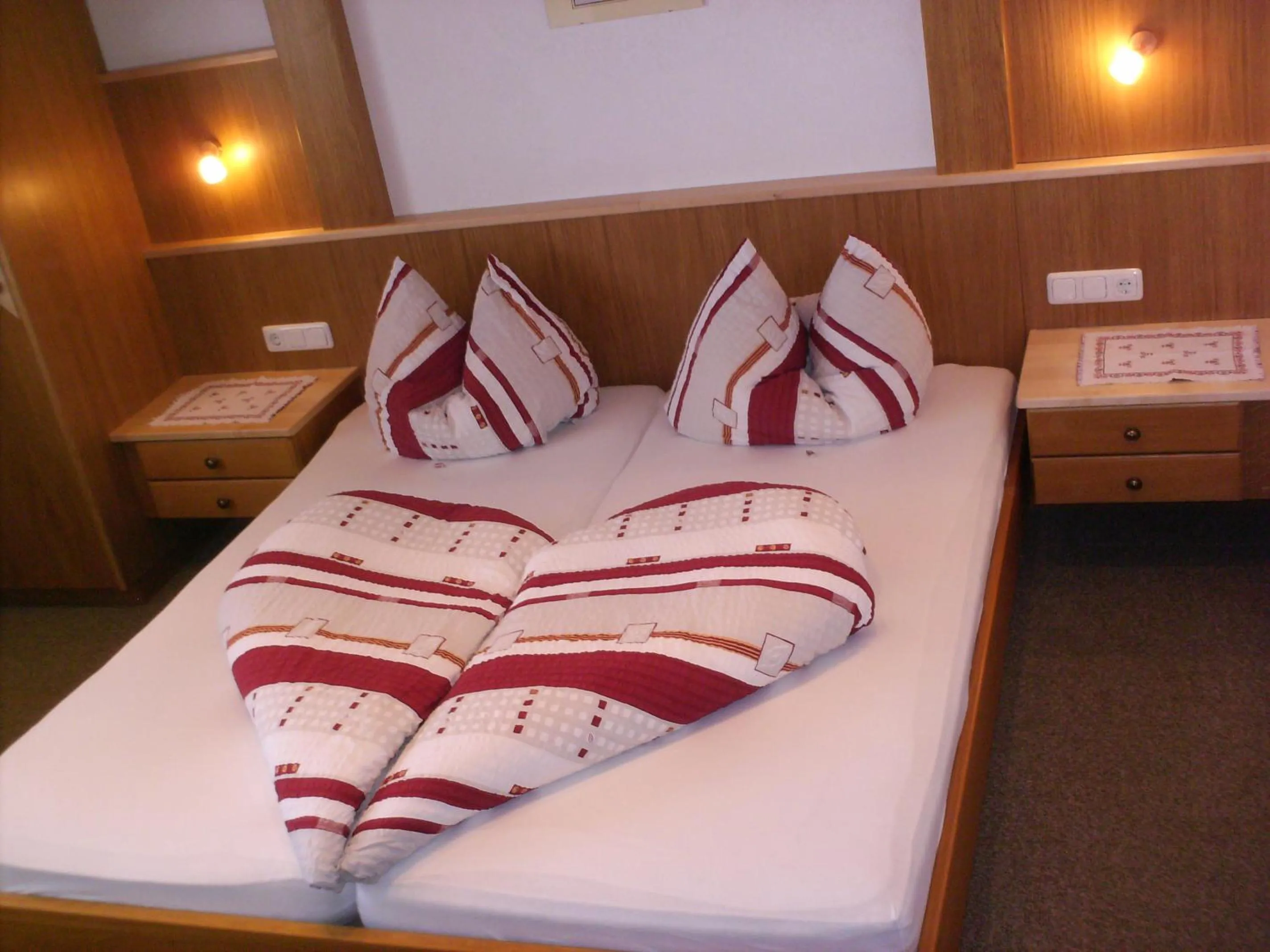 Bed in Gästehaus Bergland