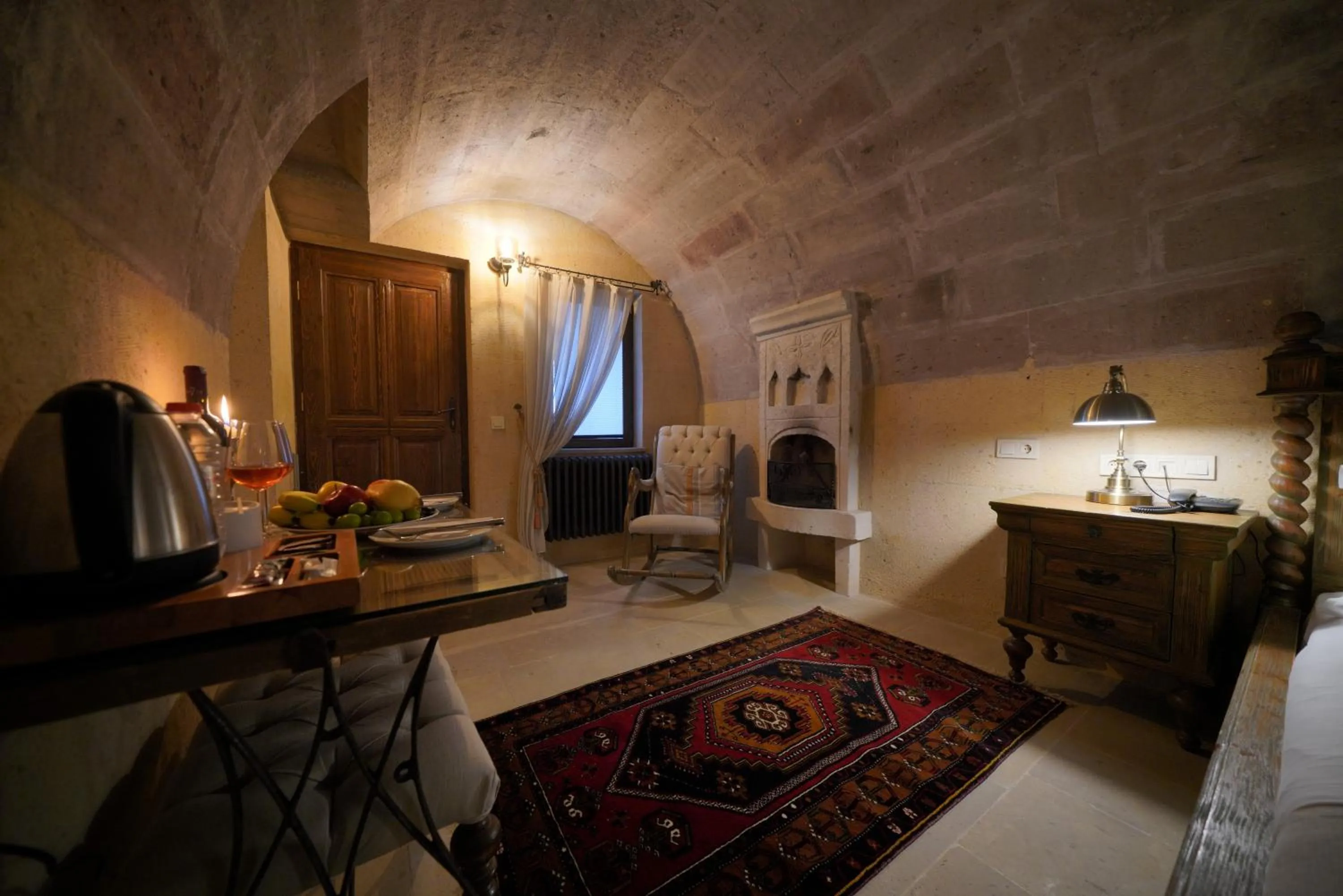 Seating area in Maya Cave
