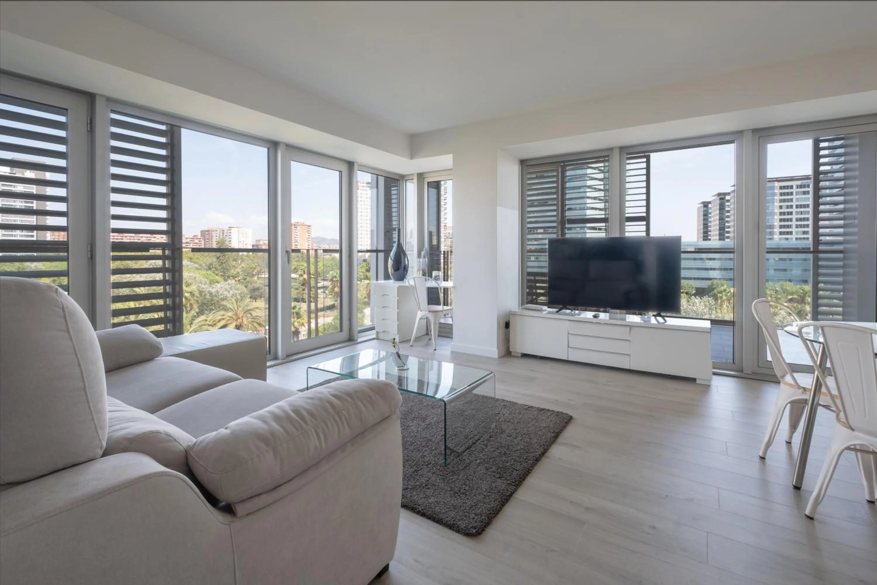 Living room in Rent Top Apartments Beach-Diagonal Mar