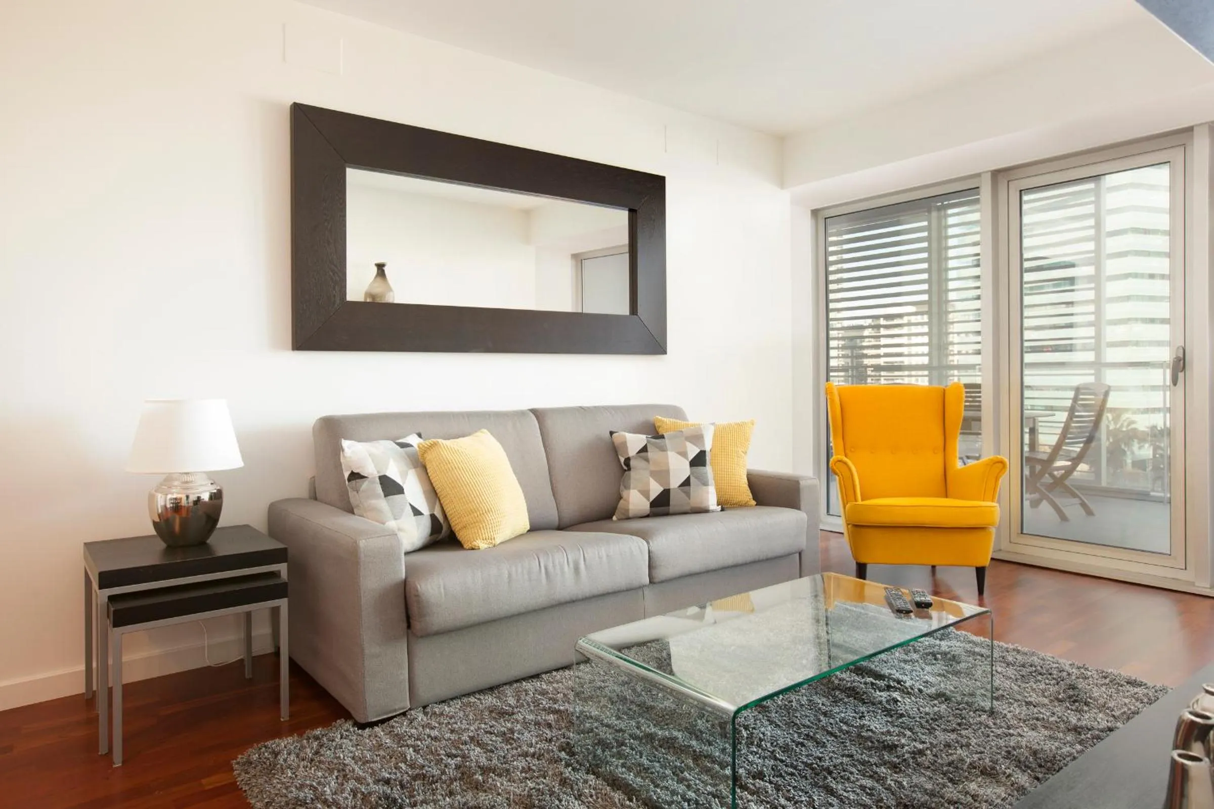 Living room in Rent Top Apartments Beach-Diagonal Mar