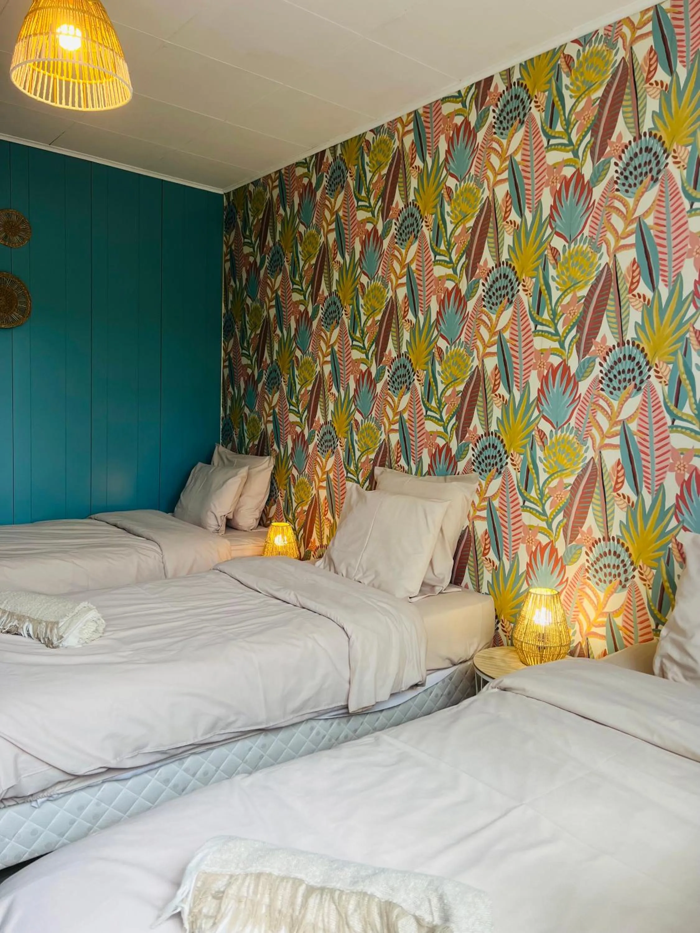 Bed in Motel Les Broussailles