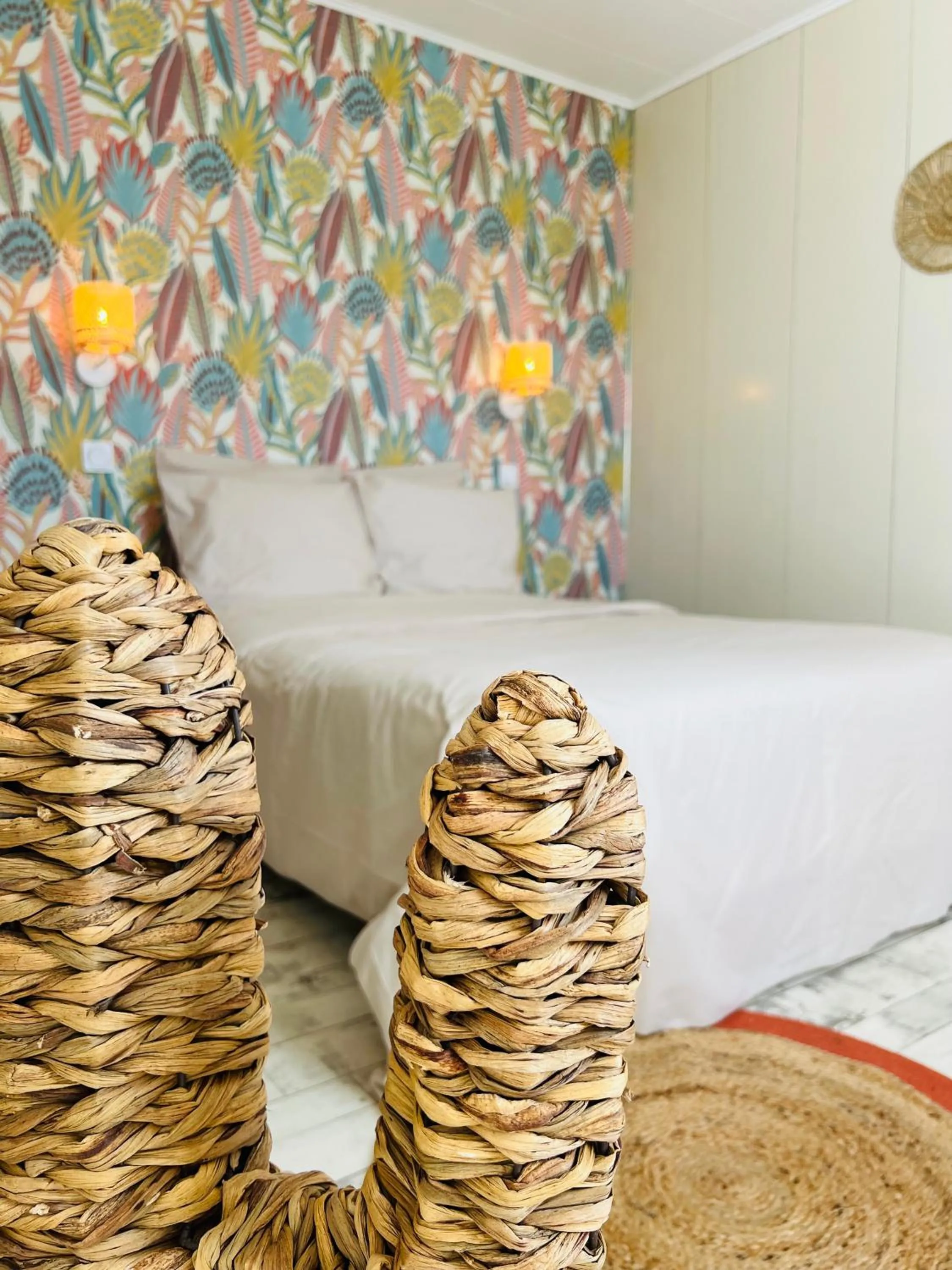 Bedroom, Bed in Motel Les Broussailles