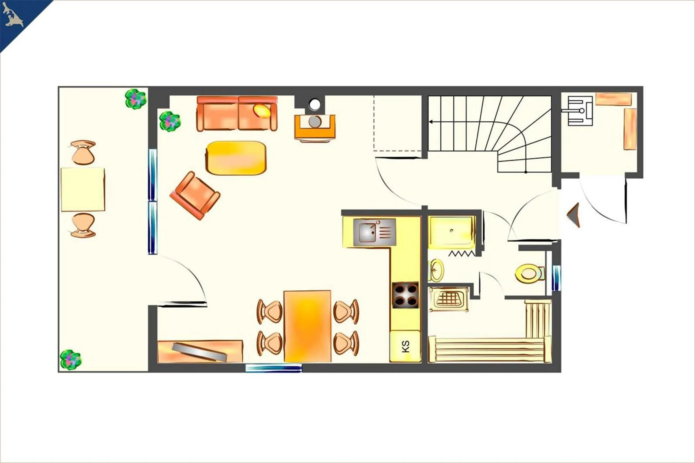 Floor plan in Waldsiedlung Kontraste