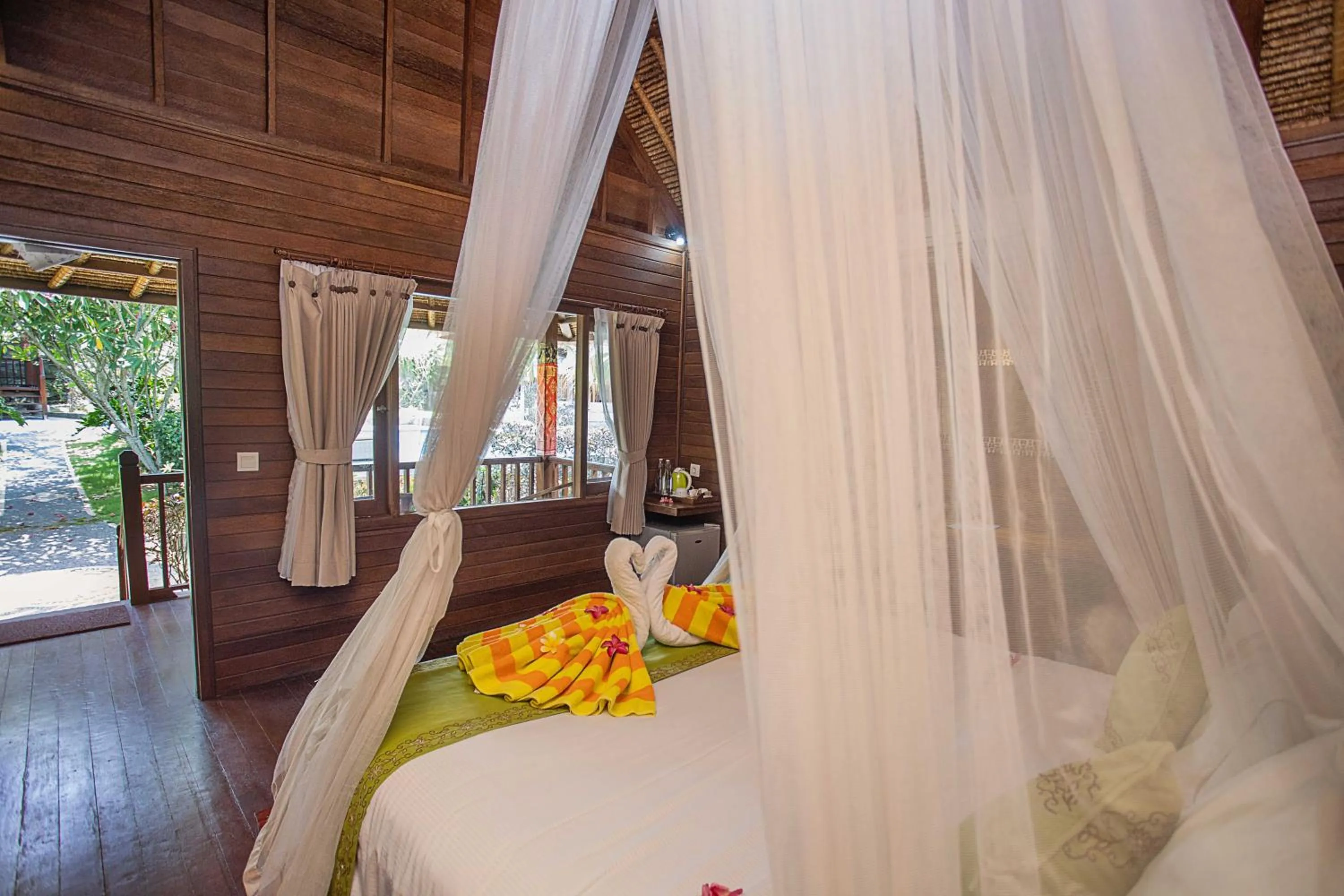 Bed in Lembongan Mantra Huts