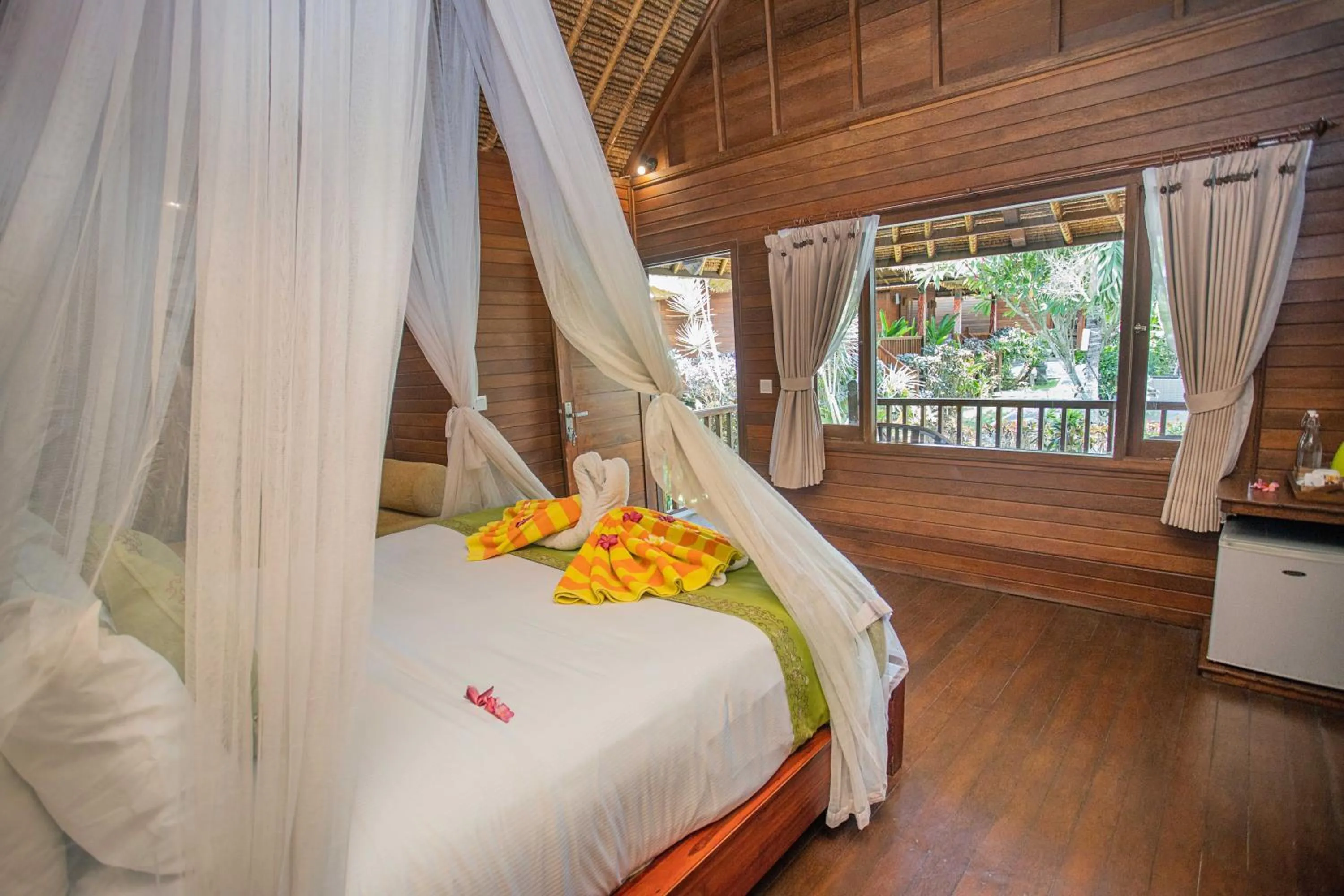 Bed in Lembongan Mantra Huts