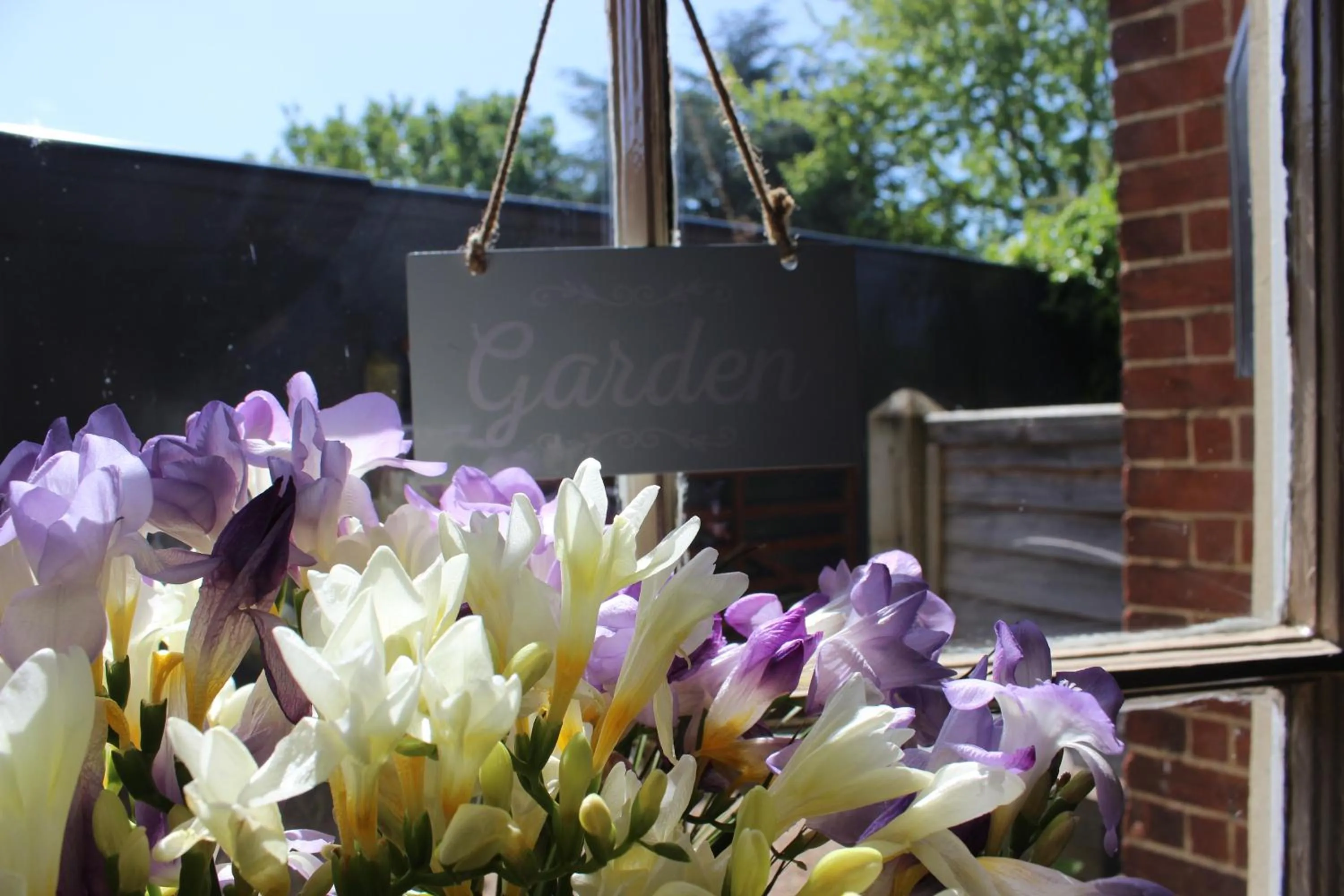 Garden view in Greyfriars Lodge Canterbury