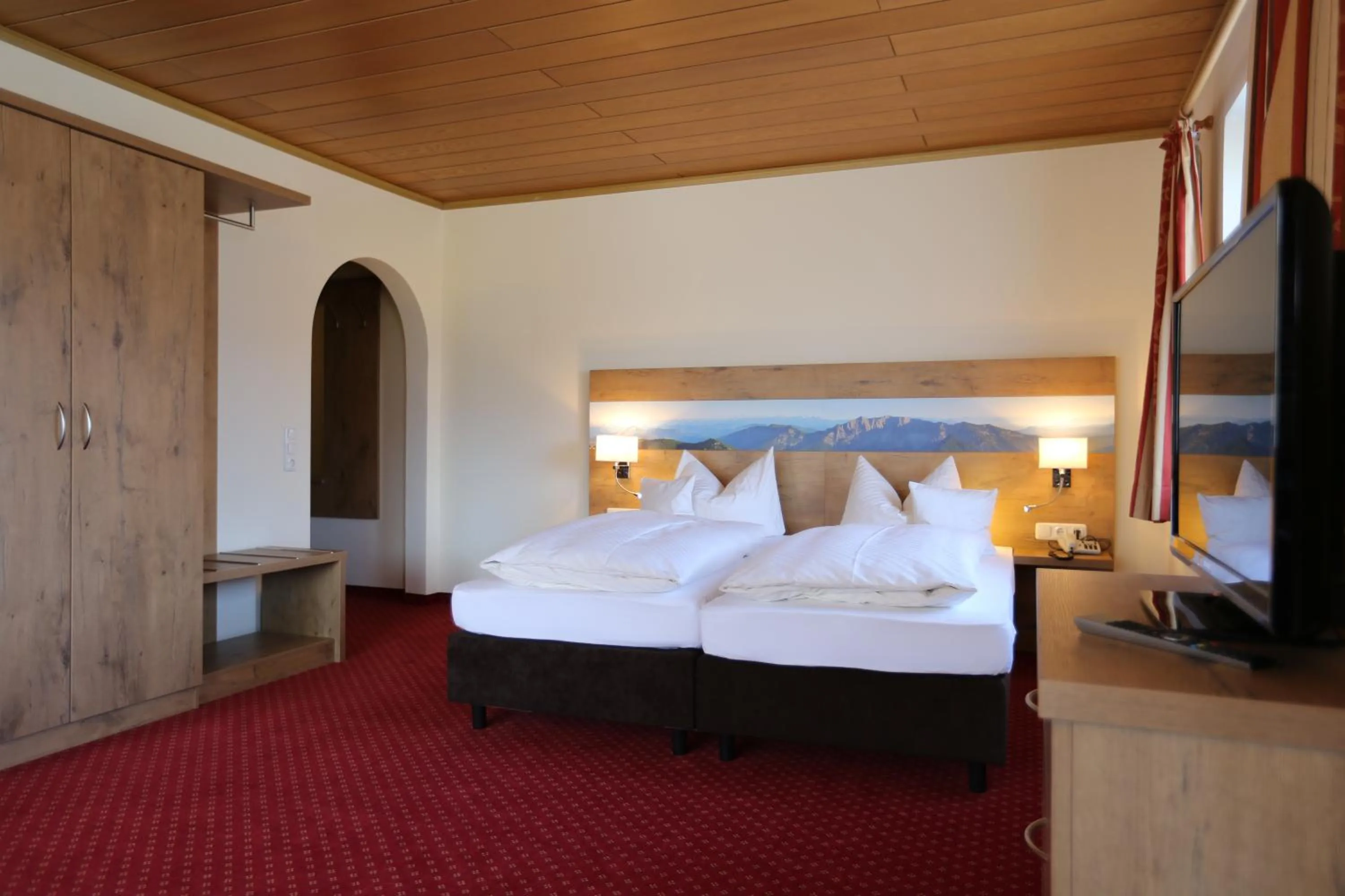 Bed in Gästehaus Heimgarten