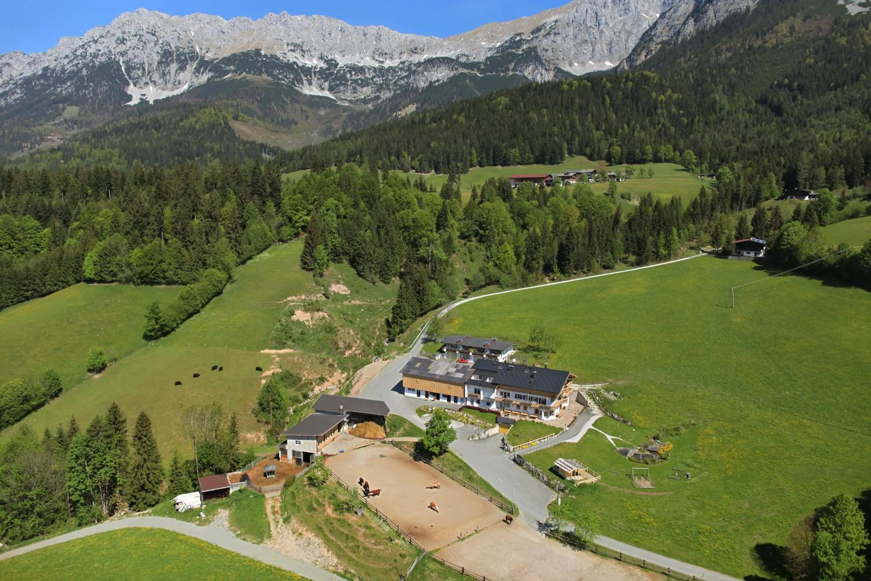 Bird's eye view in Grubhof Appartements