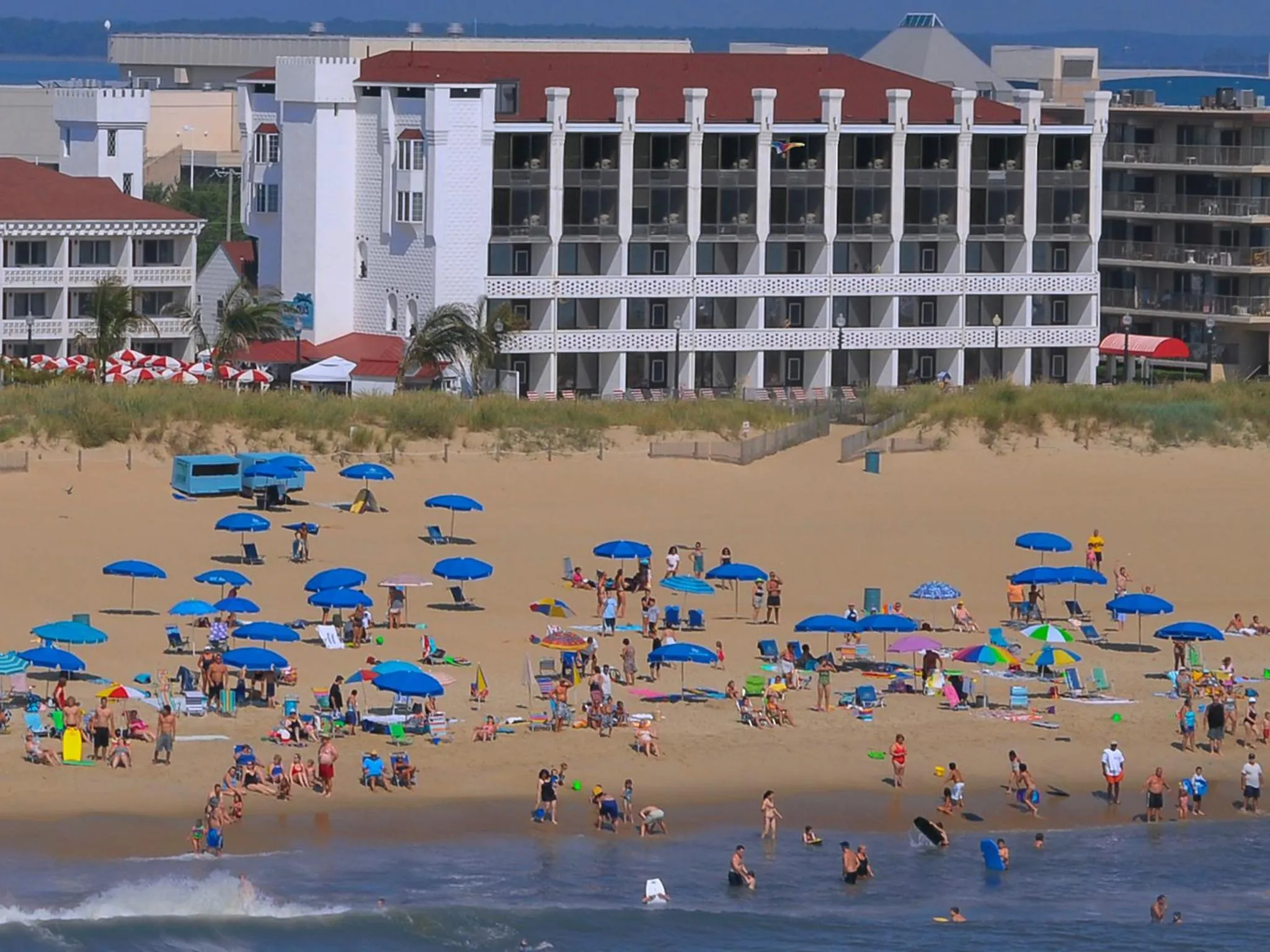 Bird's eye view in Castle in the Sand