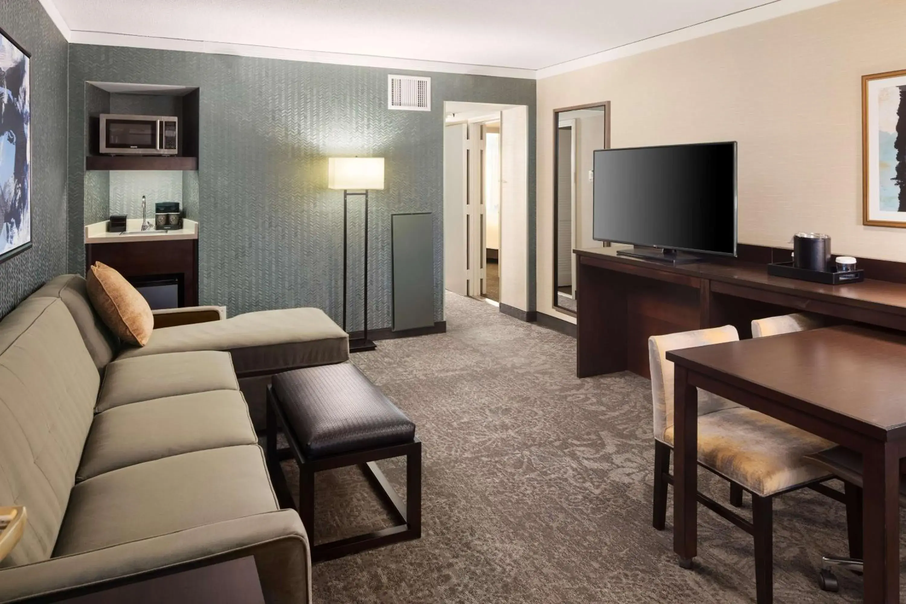 One-Bedroom King Suite with Roll-In Shower - Mobility Accessible/Non-Smoking in Embassy Suites Tysons Corner One-Bedroom King Suite with Roll-In Shower - Mobility Accessible/Non-Smoking in Embassy Suites Tysons Corner