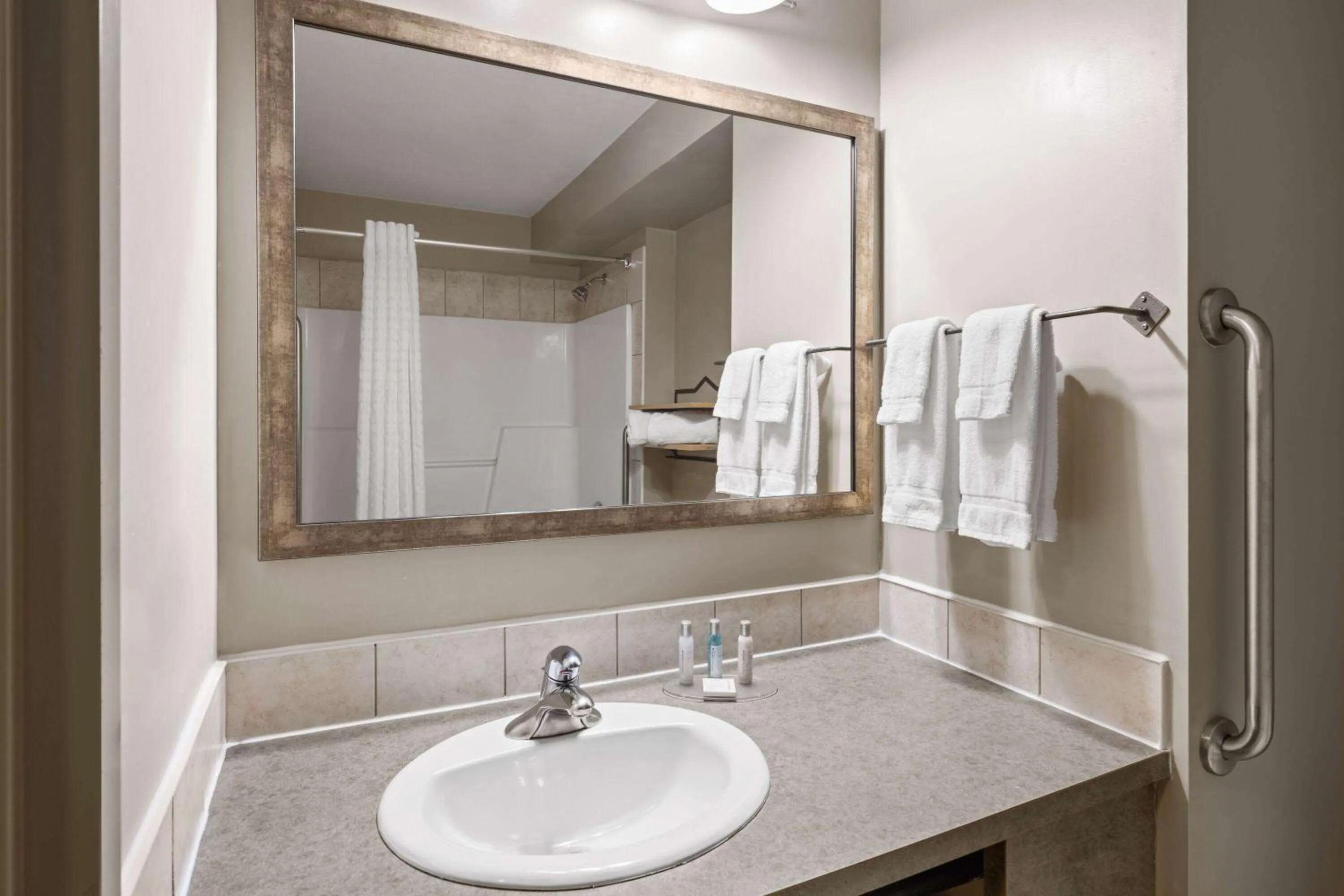Bathroom in Travelodge by Wyndham Fort McMurray