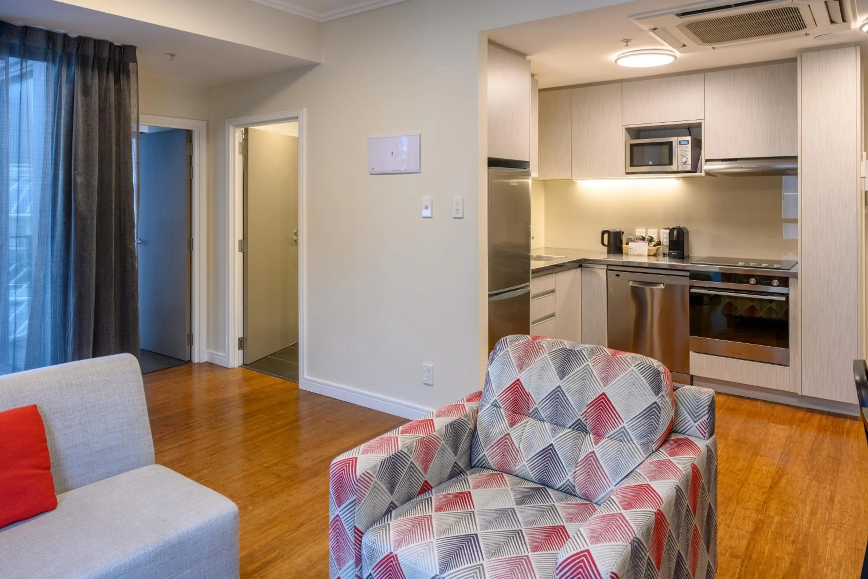 Kitchen or kitchenette in Boulcott Suites