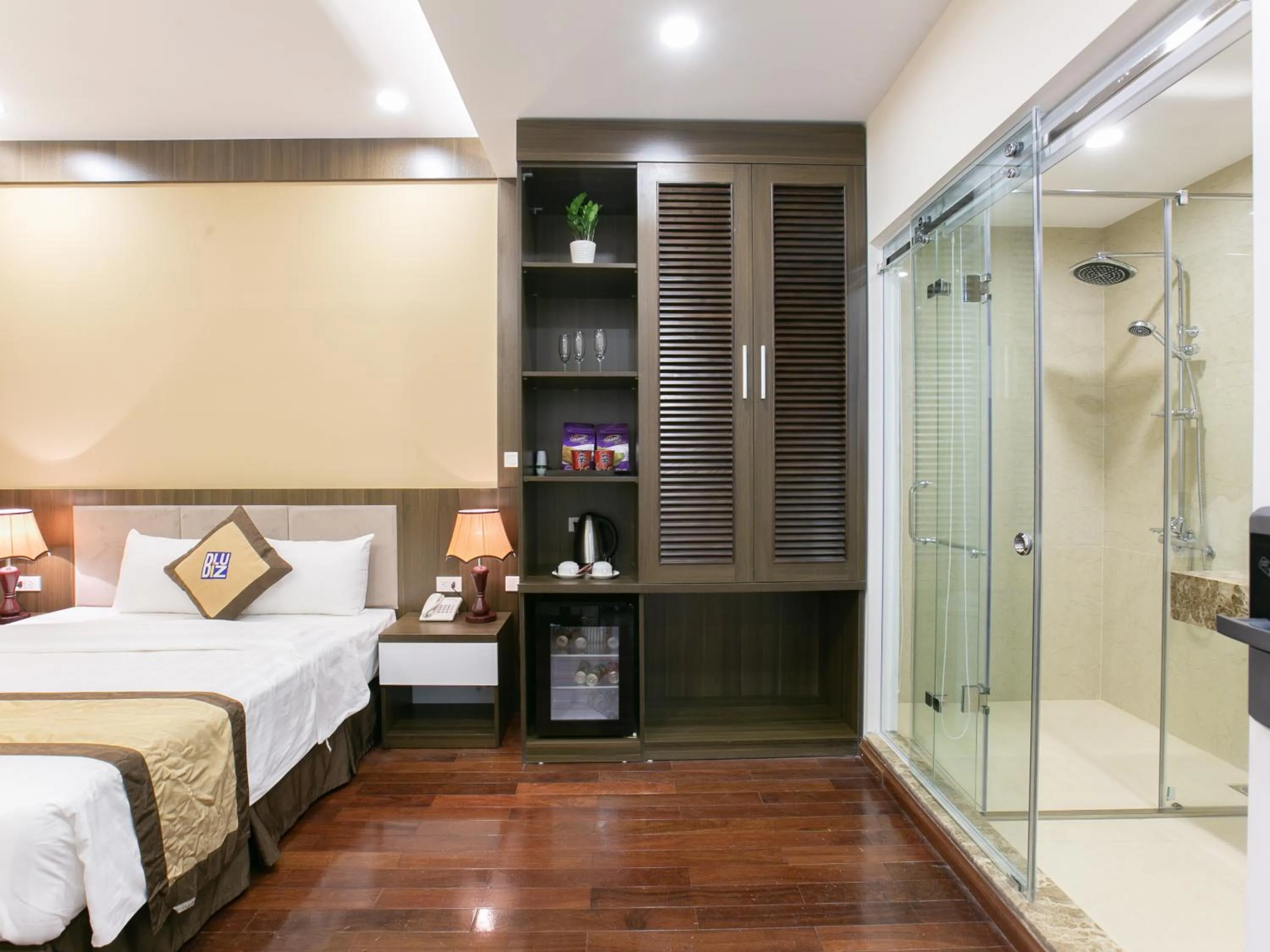 Bed in Blubiz Hotel My Dinh Song Da