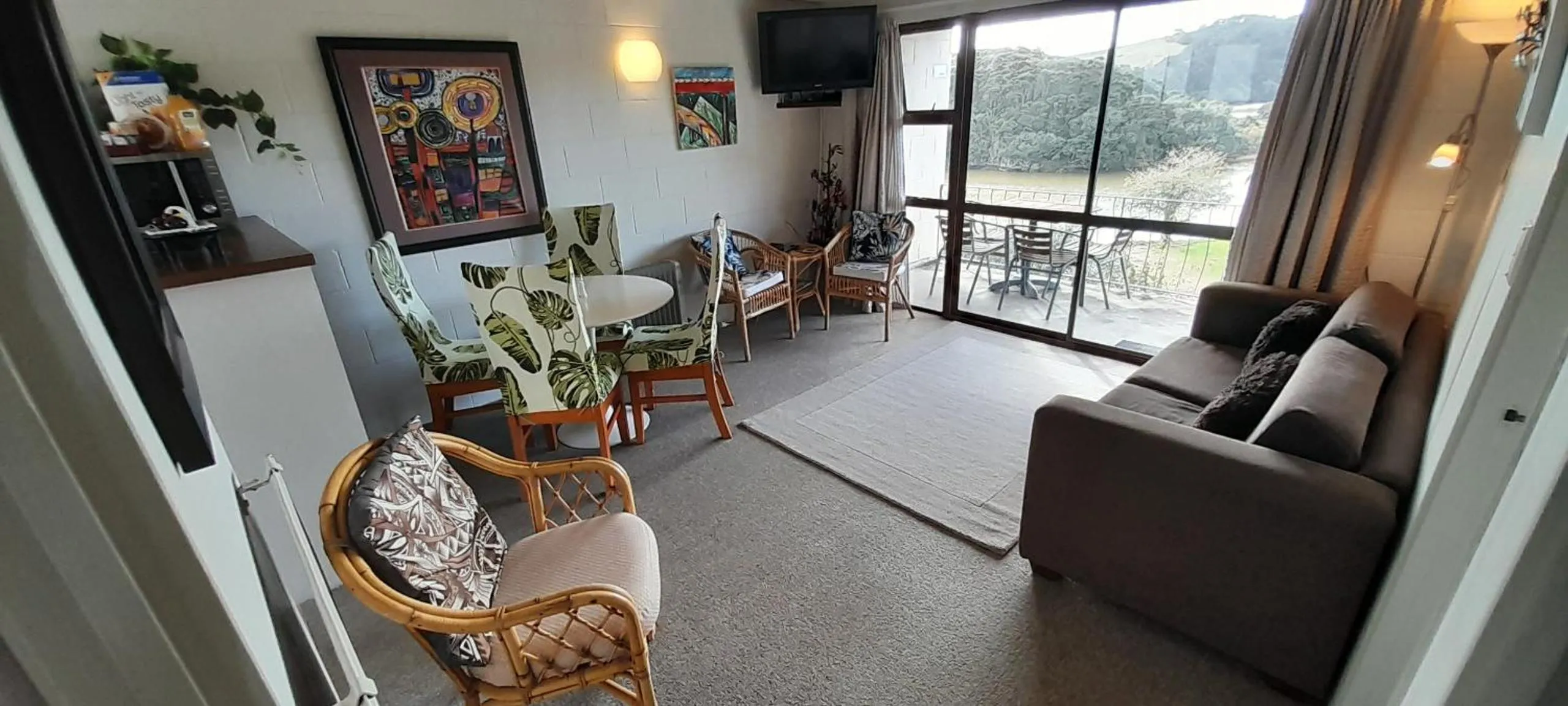 Living room in Waterfalls Estate - Motel & Campground