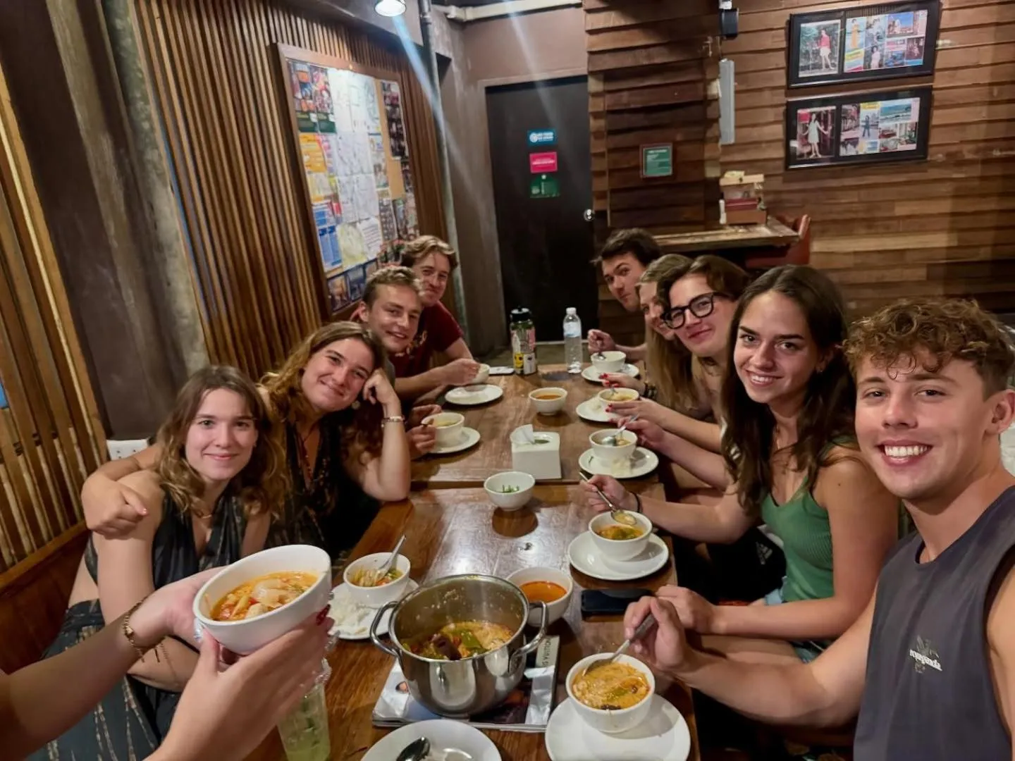 group of guests in Suneta Hostel Khaosan