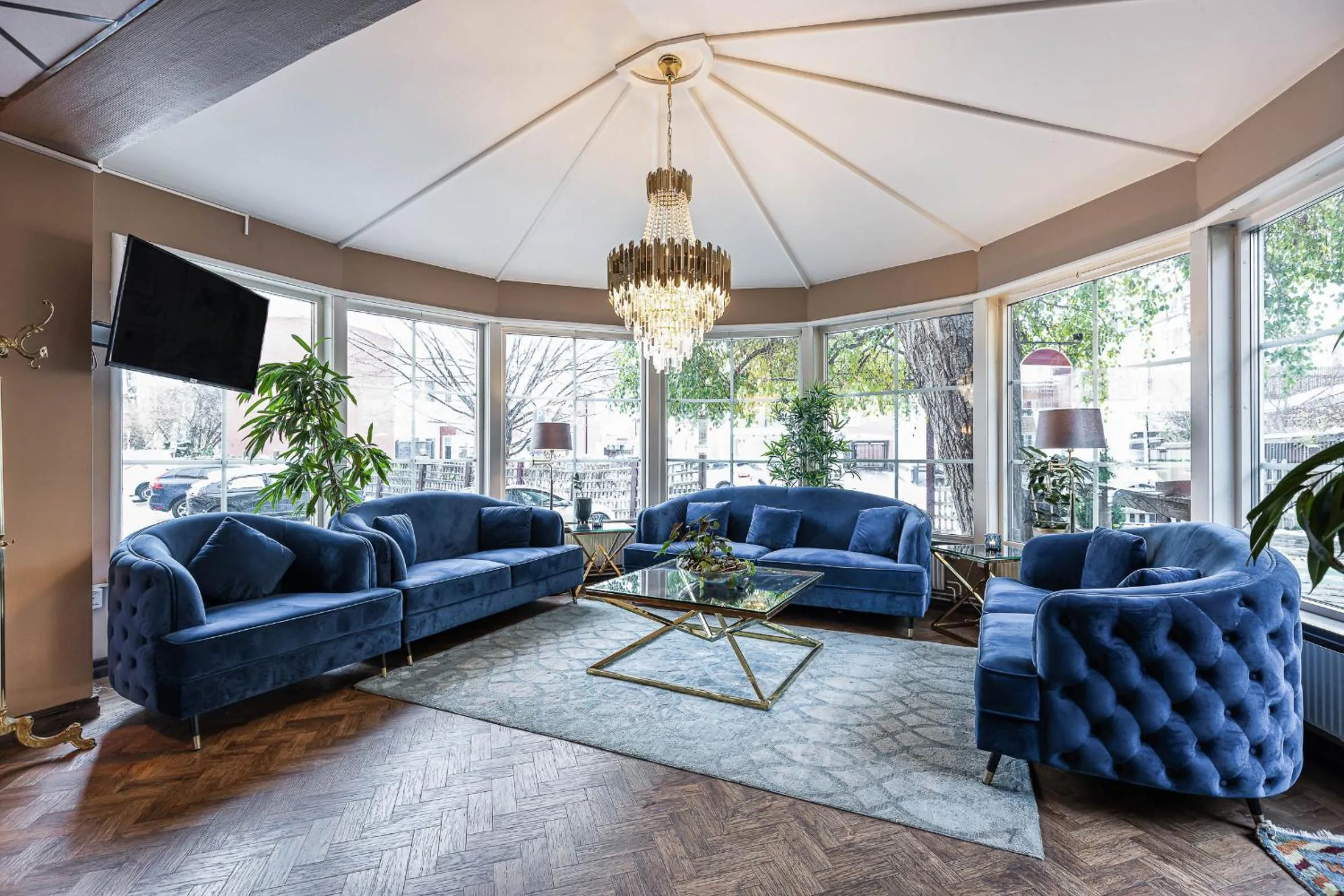 Living room in Hotell Arkad