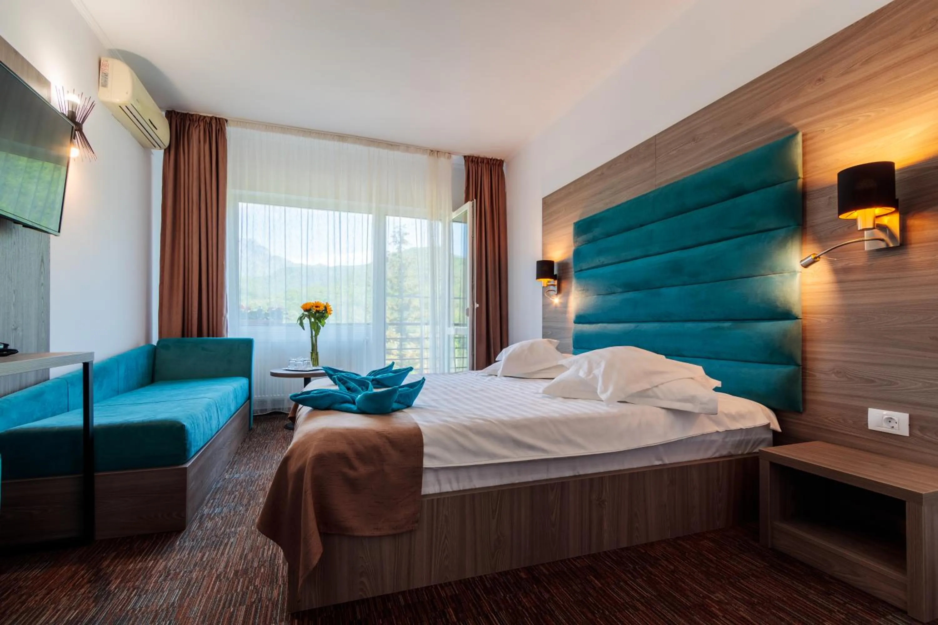 Bed in Hotel Orizont Cozia