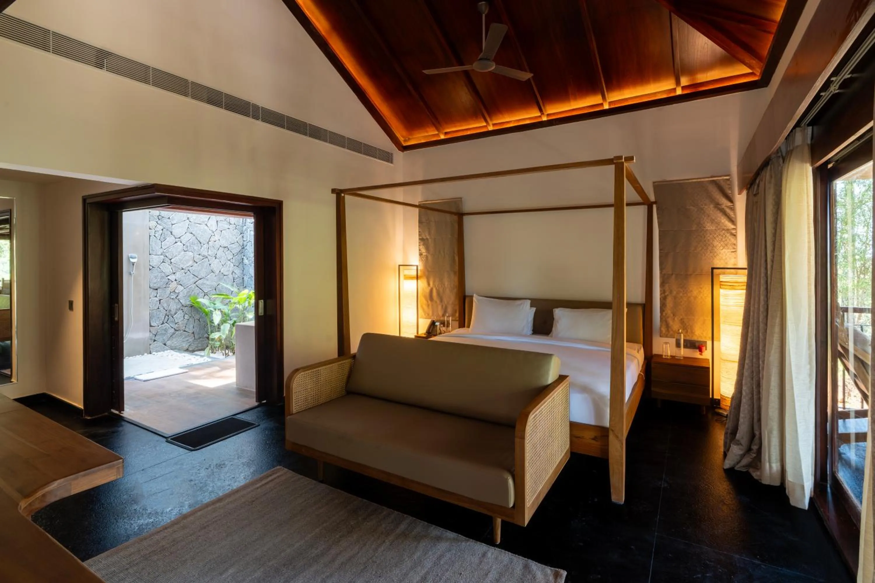 Bed in Ayatana Coorg