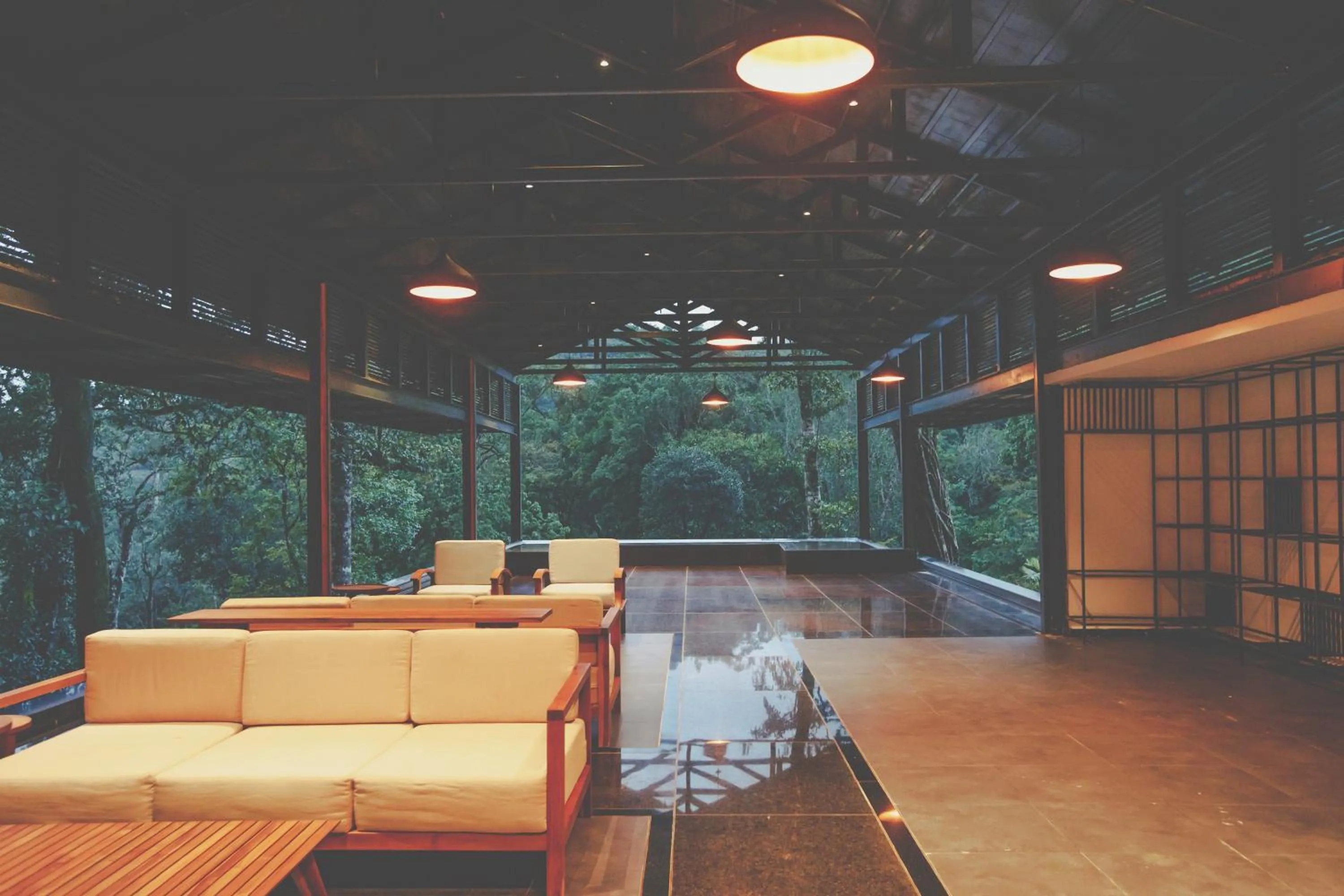 Seating area in Ayatana Coorg