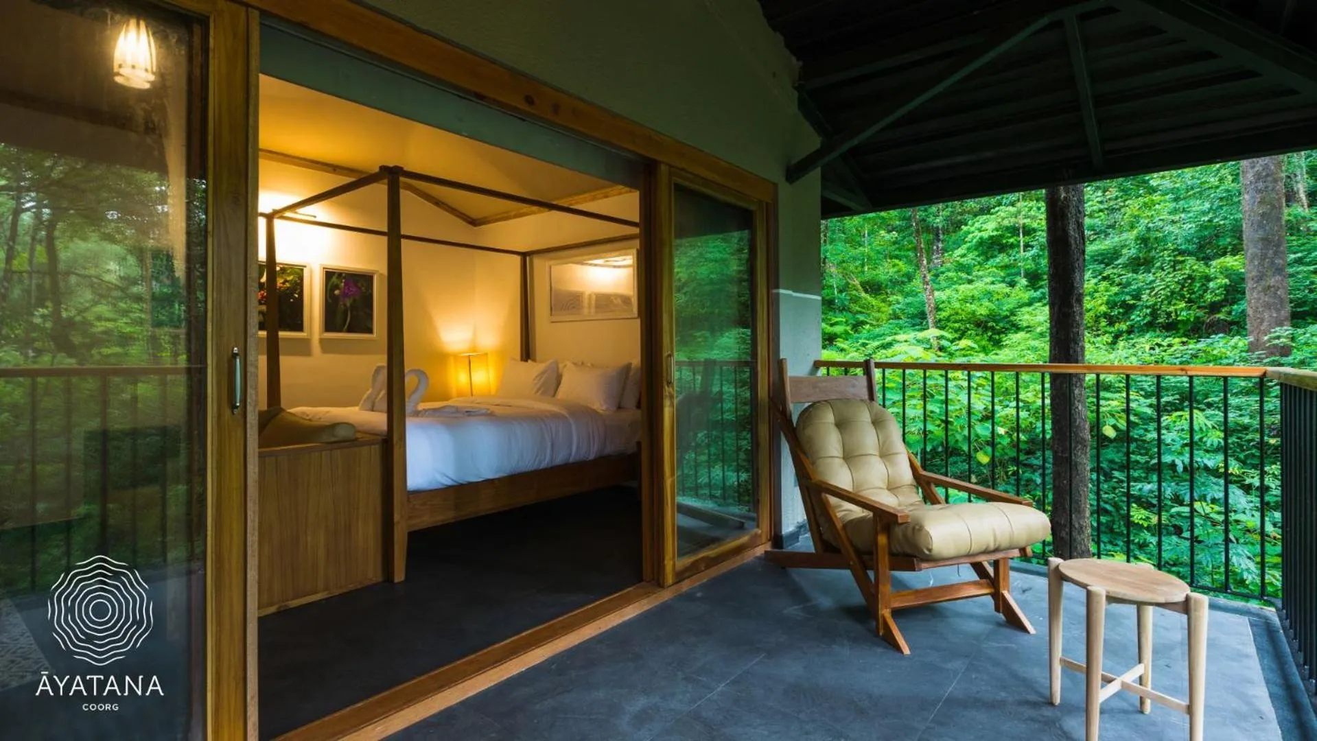 Bed in Ayatana Coorg