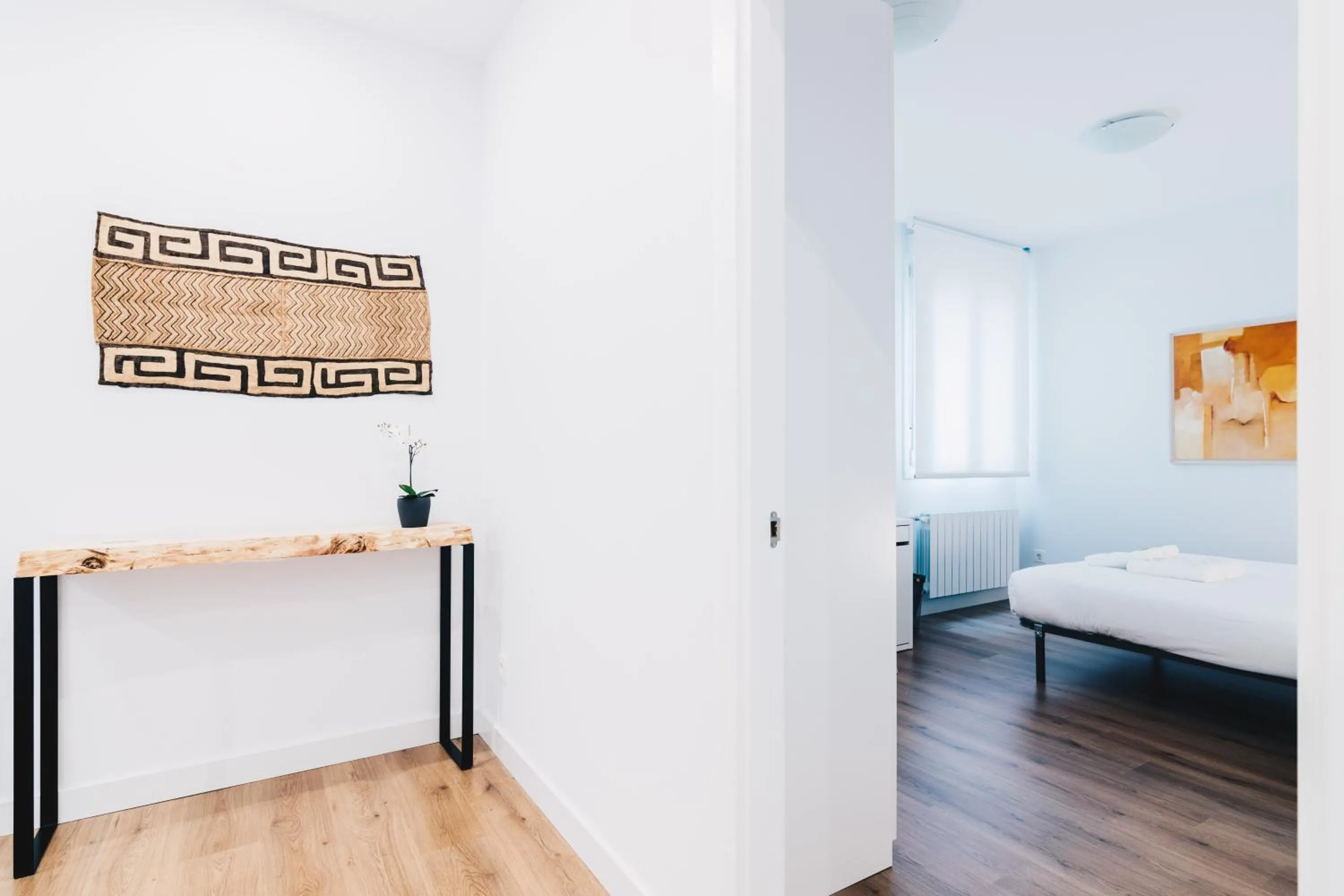 Bedroom, Bed in Bilbao Home Apartment by People Rentals