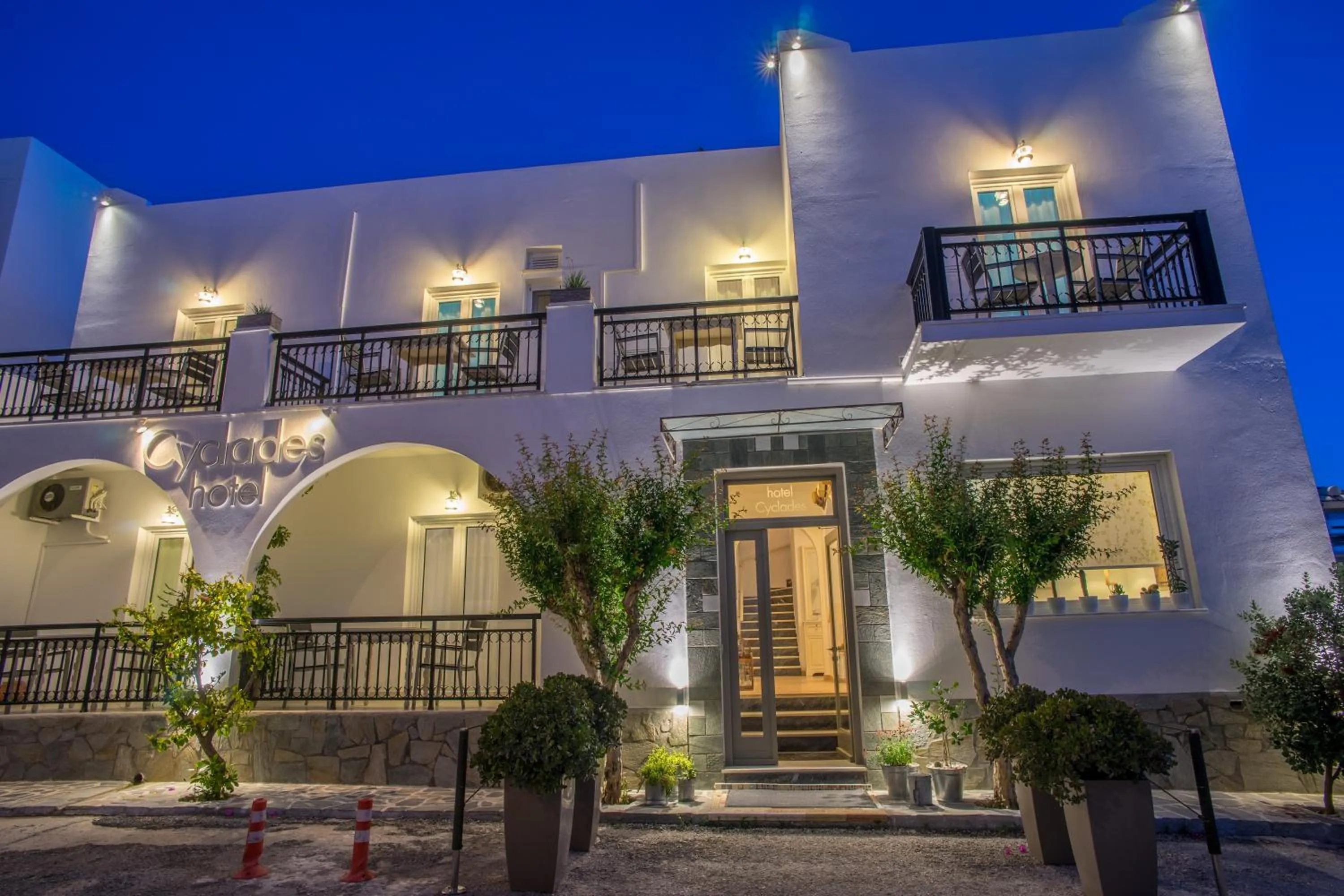Facade/entrance in Hotel Cyclades