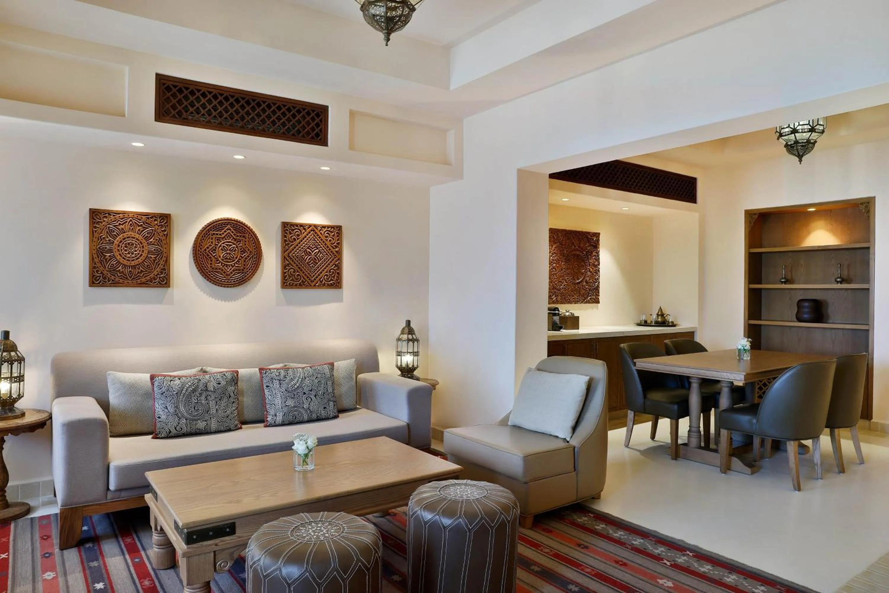 Living room in Al Wathba, a Luxury Collection Desert Resort & Spa, Abu Dhabi