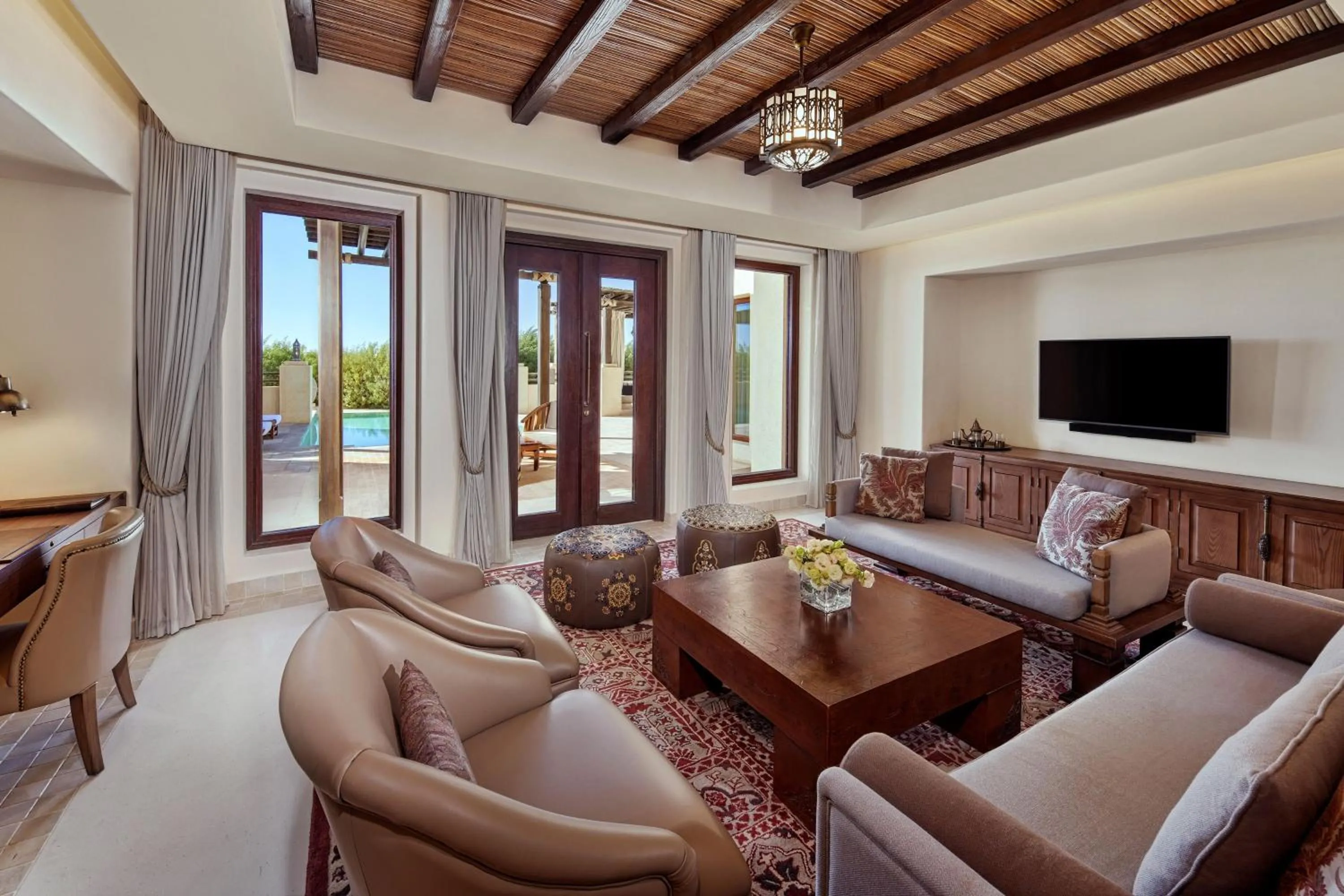 Living room in Al Wathba, a Luxury Collection Desert Resort & Spa, Abu Dhabi