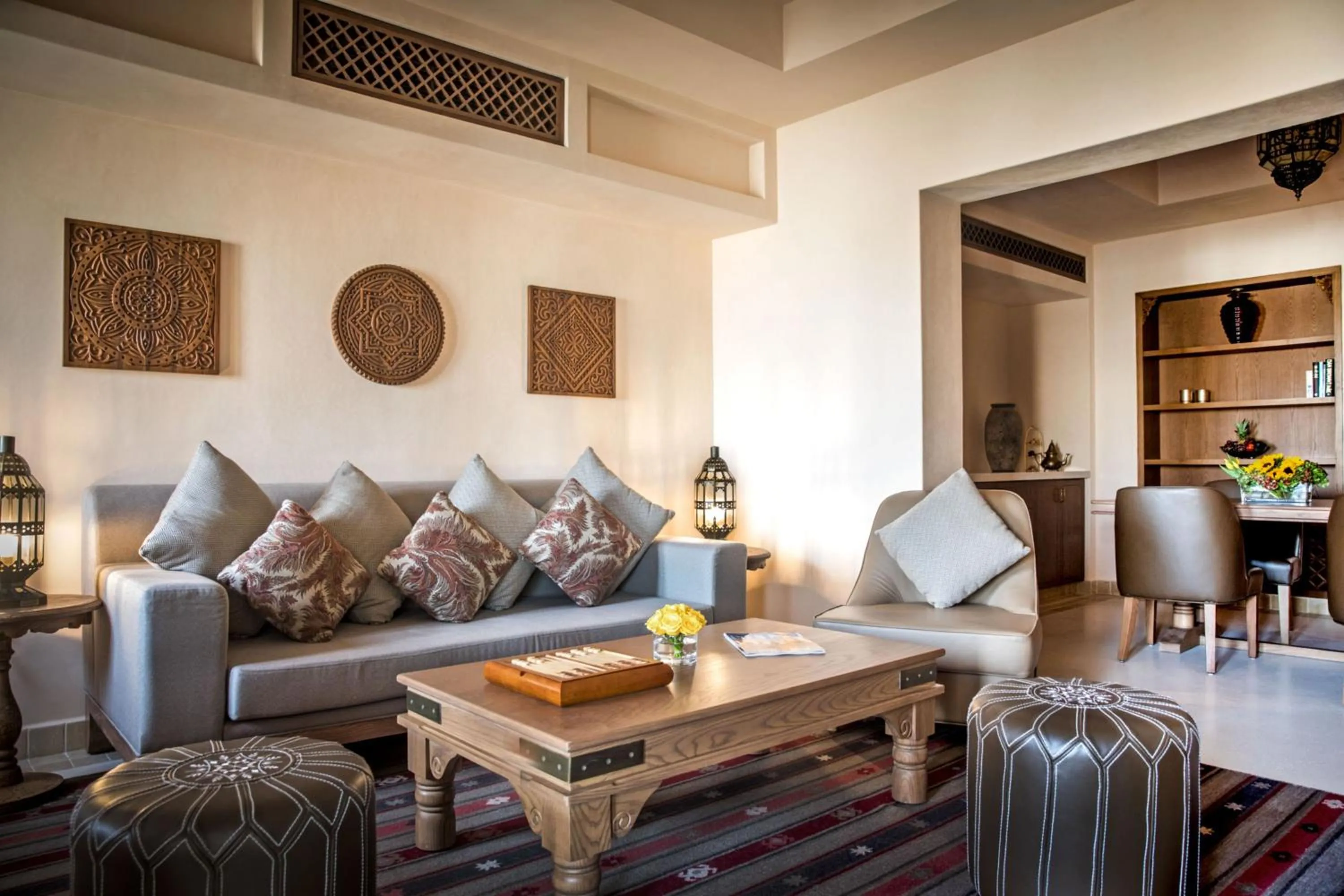 Living room in Al Wathba, a Luxury Collection Desert Resort & Spa, Abu Dhabi