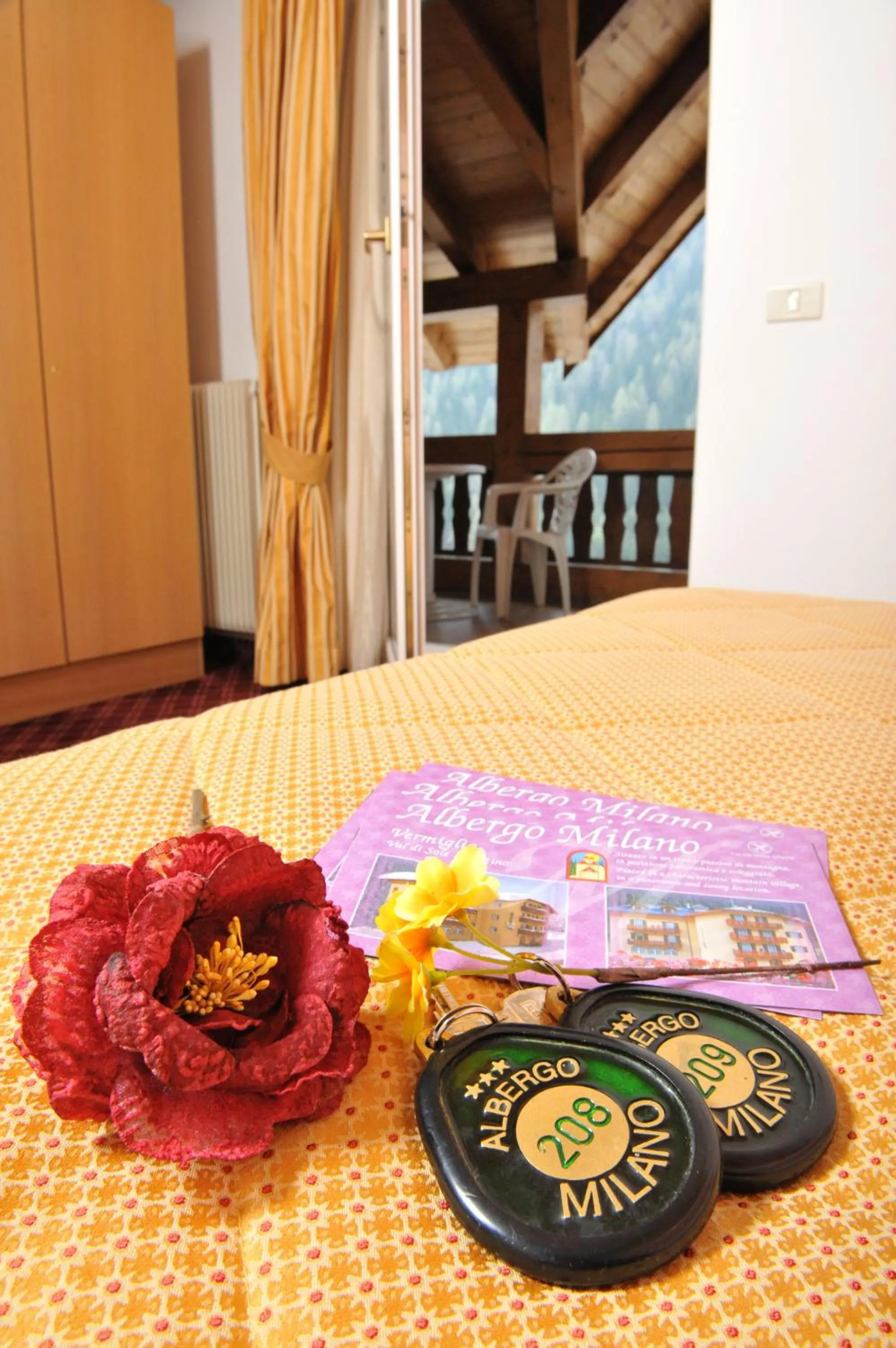 Bed in Hotel Ristorante Milano