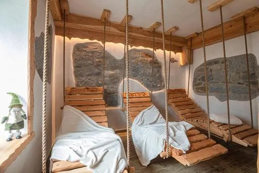 Seating area, Bed in Hotel Ristorante Milano