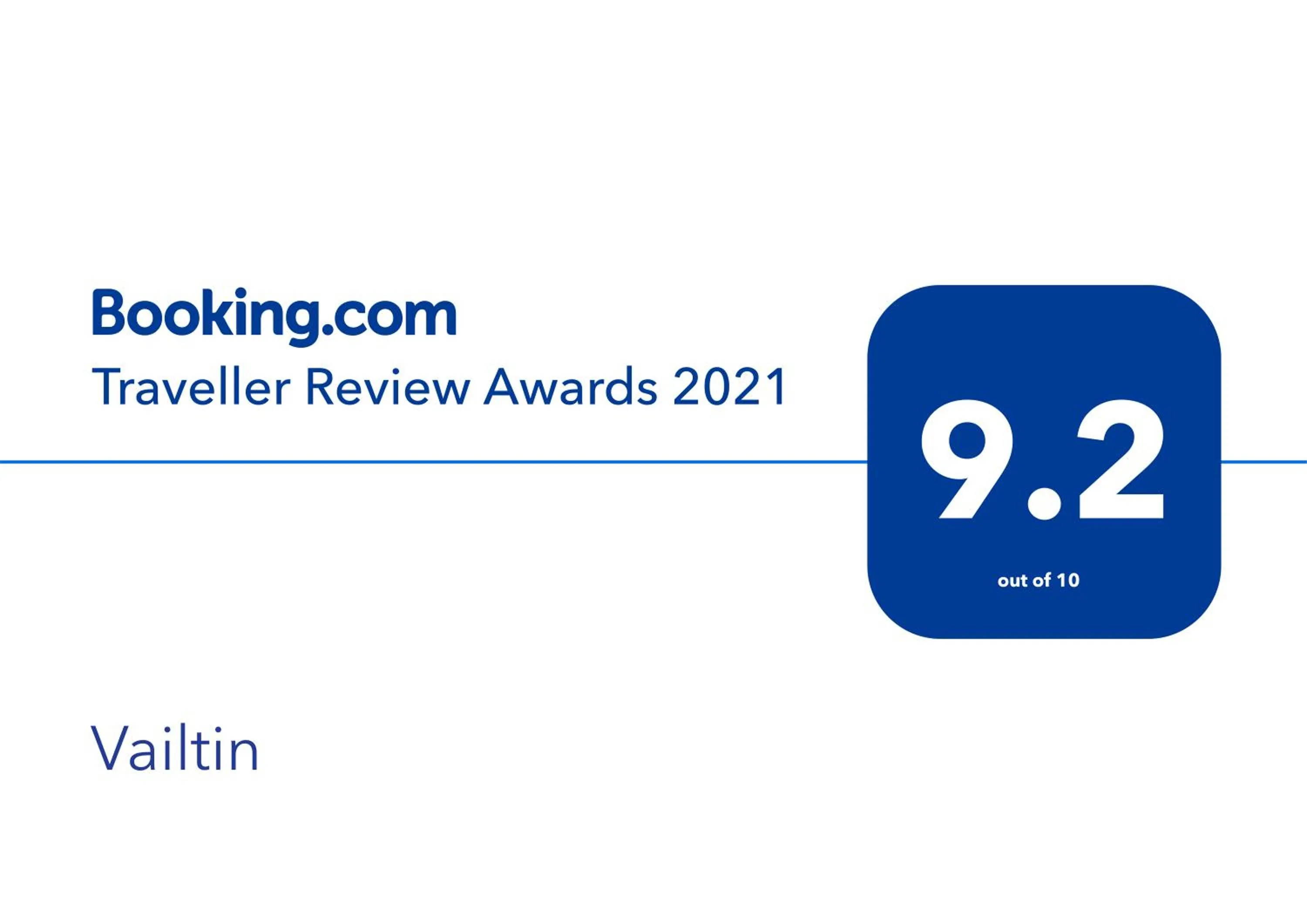 Certificate/Award in Vailtin Home Point