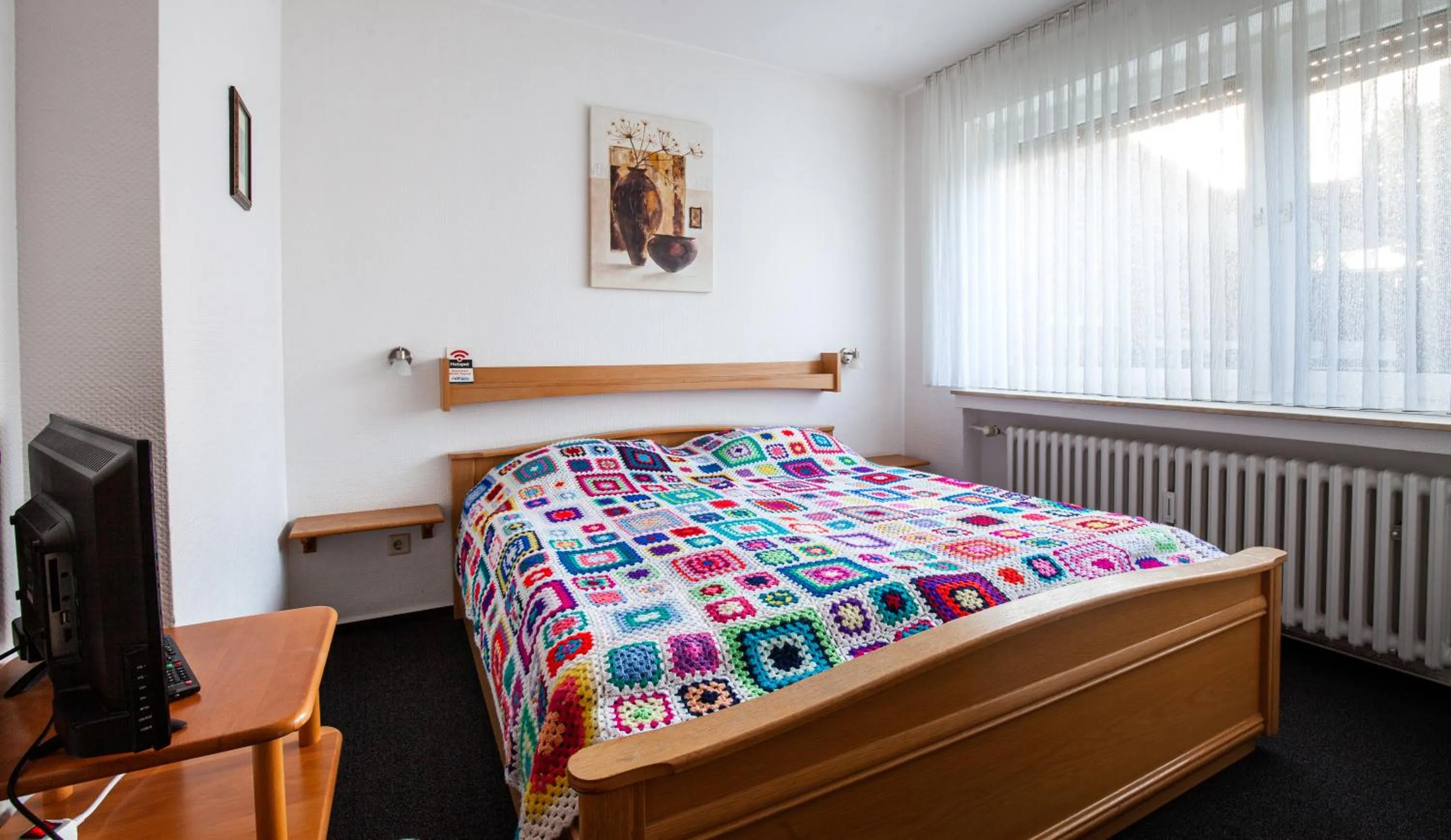 Bed in Hotel Schwung