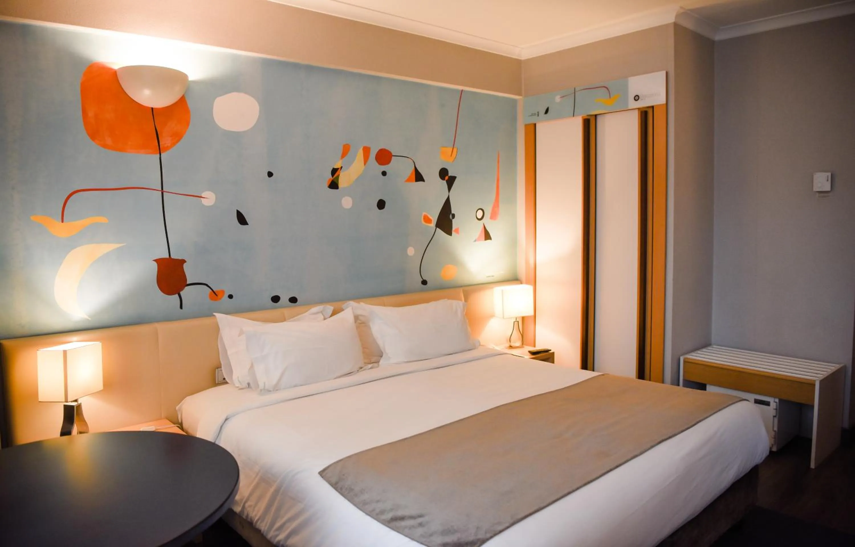 Bed in Hotel 3K Barcelona