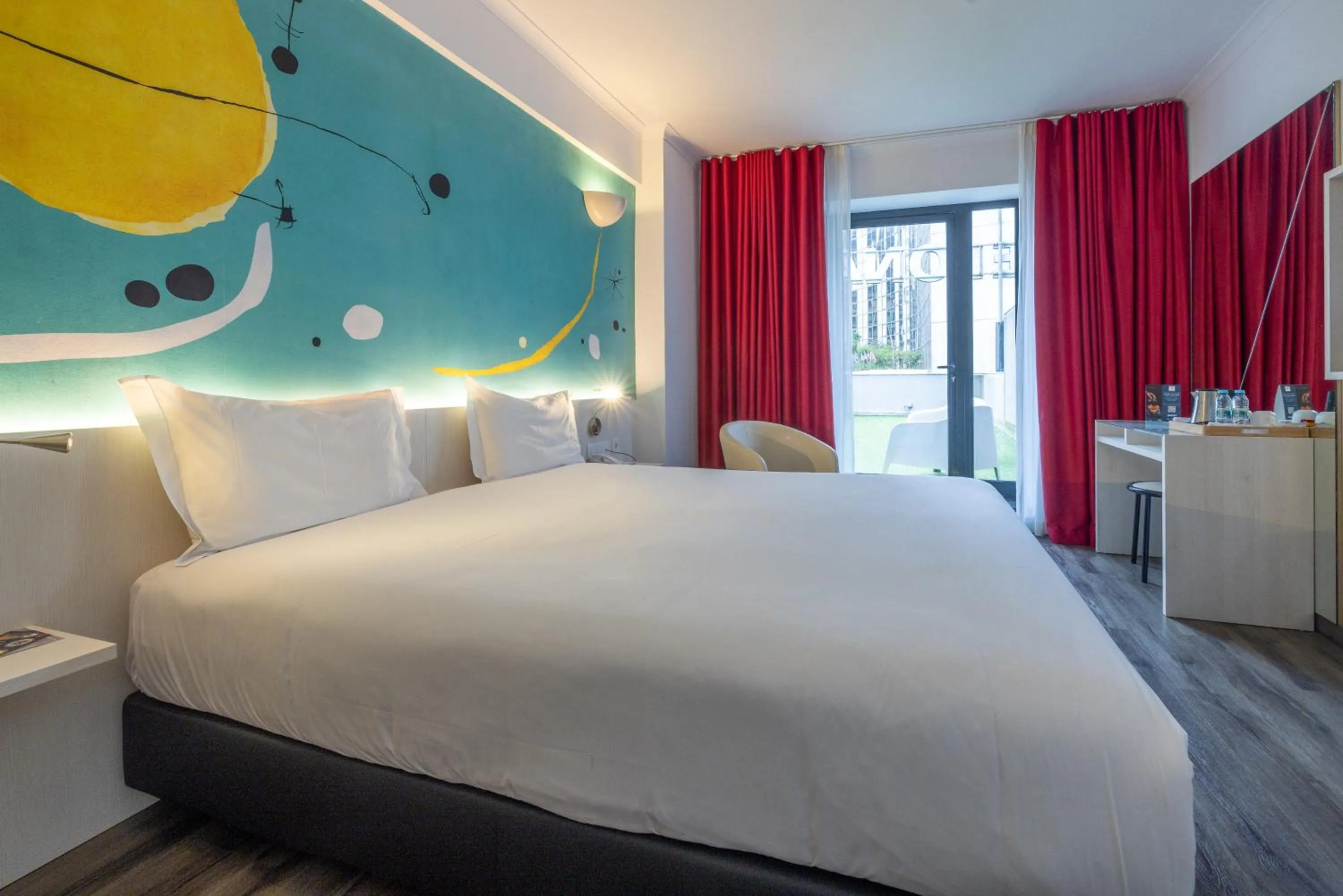 Bed in Hotel 3K Barcelona